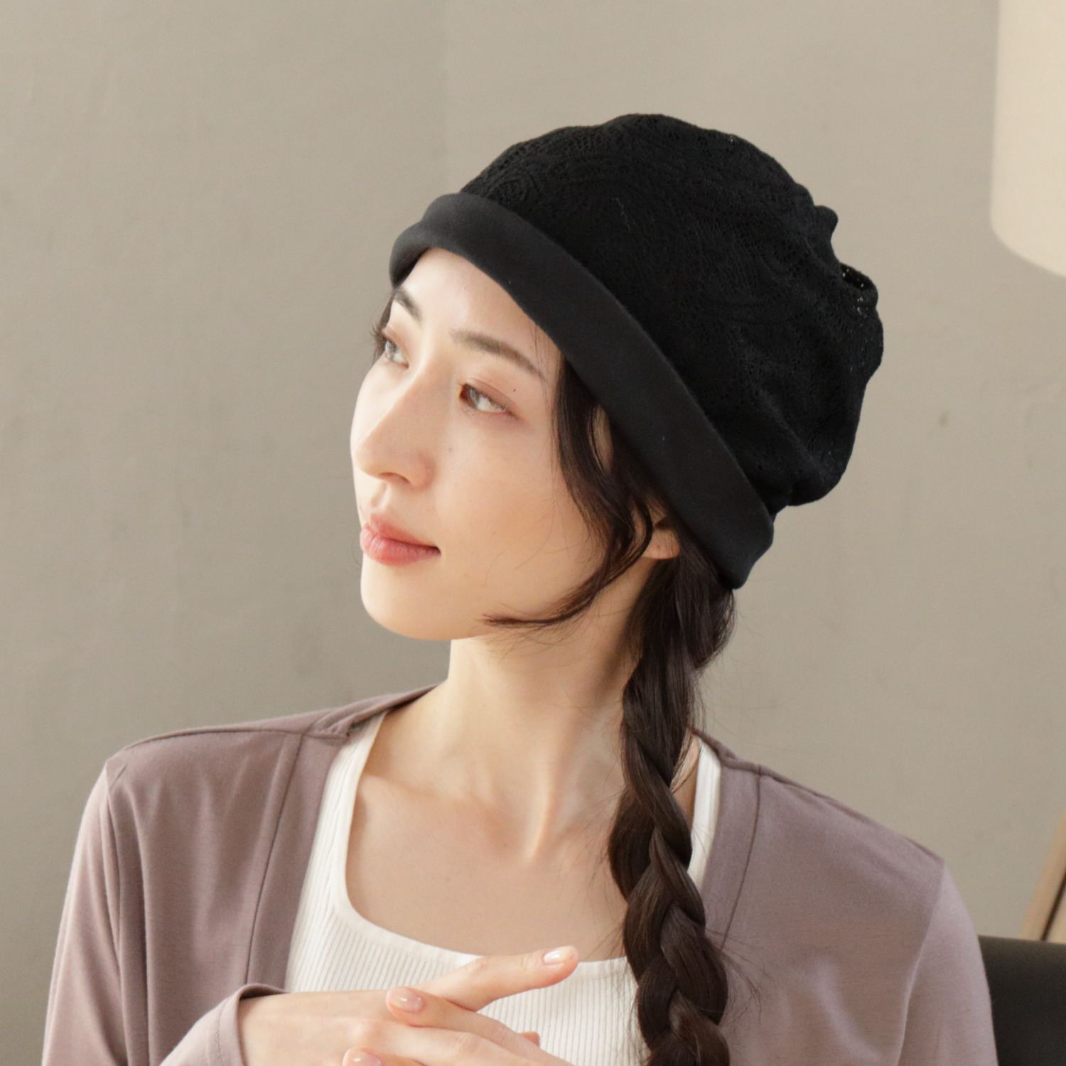 タイムクロス 日本製 軽量で洗える 華やかレースの お出かけワッチ