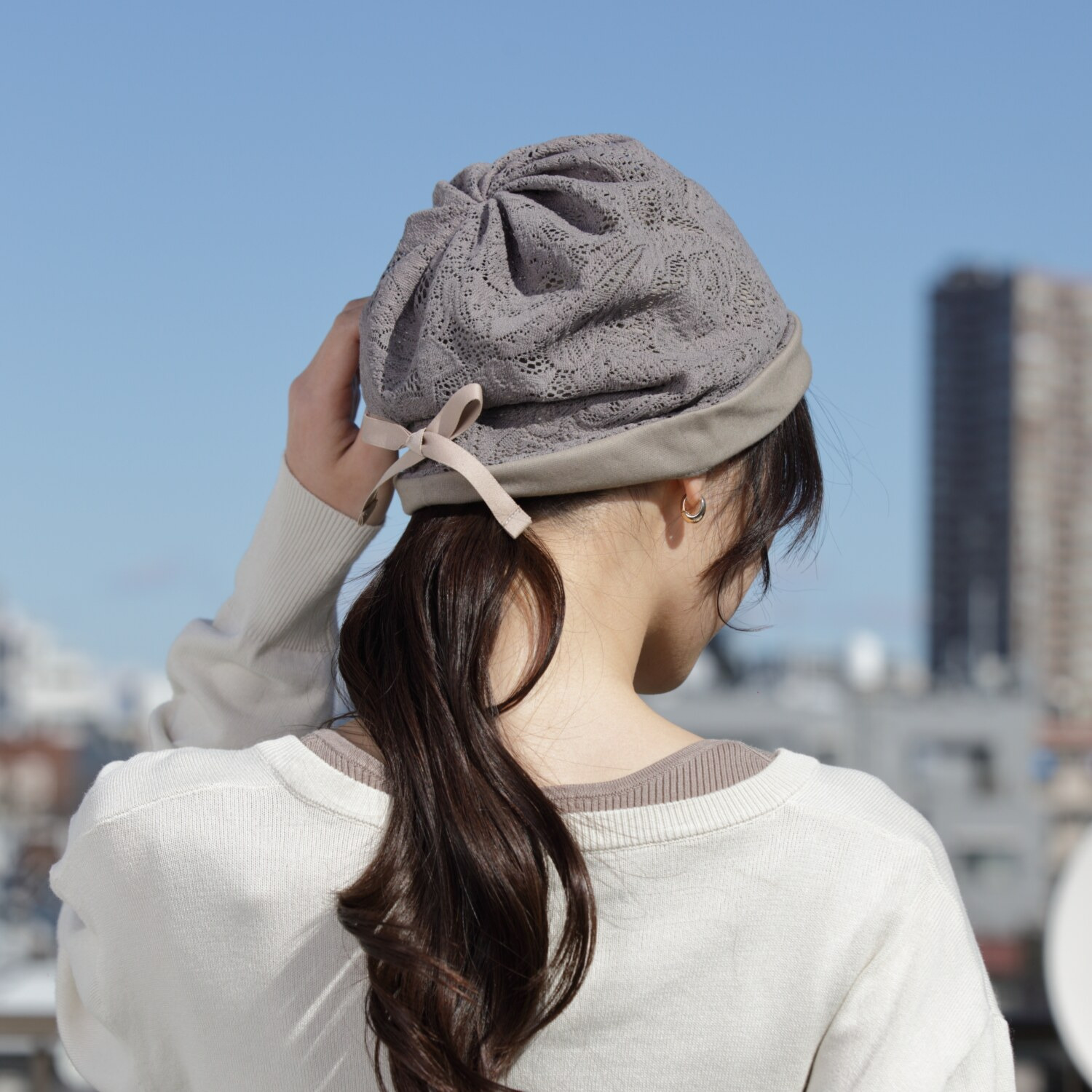 タイムクロス 日本製 軽量で洗える 華やかレースの お出かけワッチ