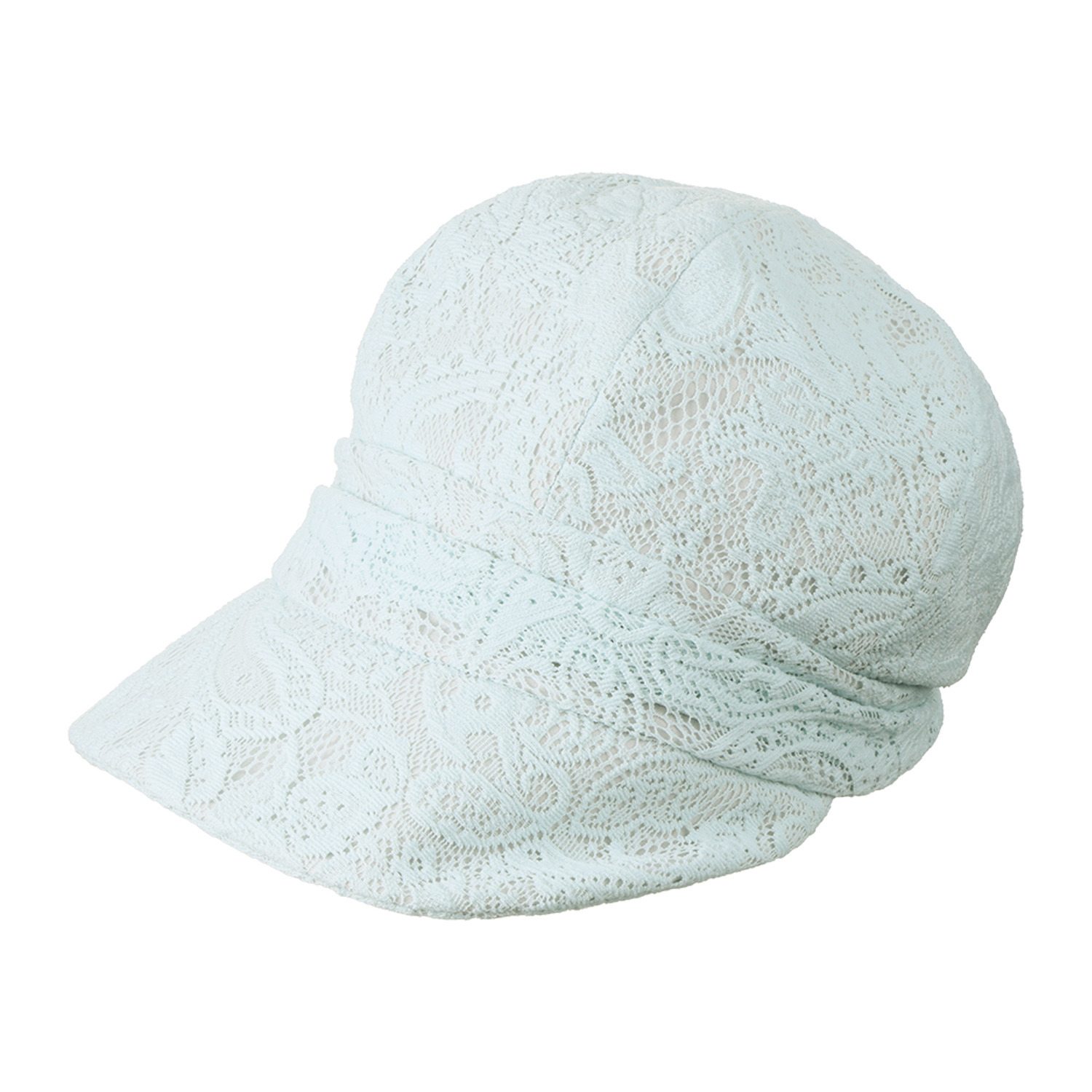 タイムクロス 日本製 日差しをガードしてくれる 華やかレースの 洗えるキャスケット