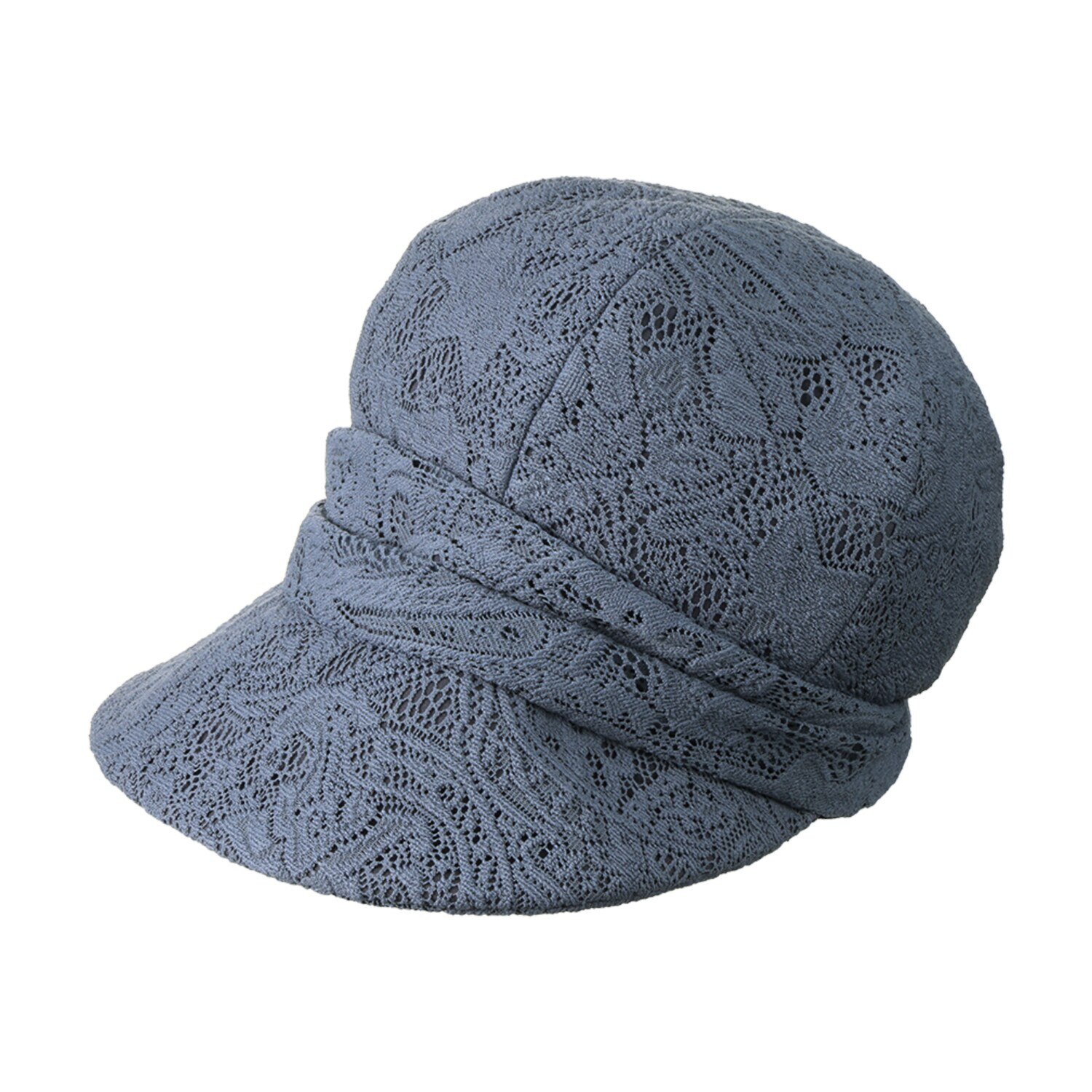 タイムクロス 日本製 日差しをガードしてくれる 華やかレースの 洗えるキャスケット