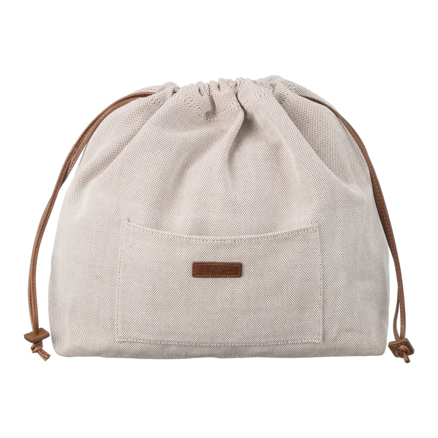 ムジカヴィータ 山羊革 手編みメッシュ 石畳編みトートバッグ ＜ハンカチ付＞