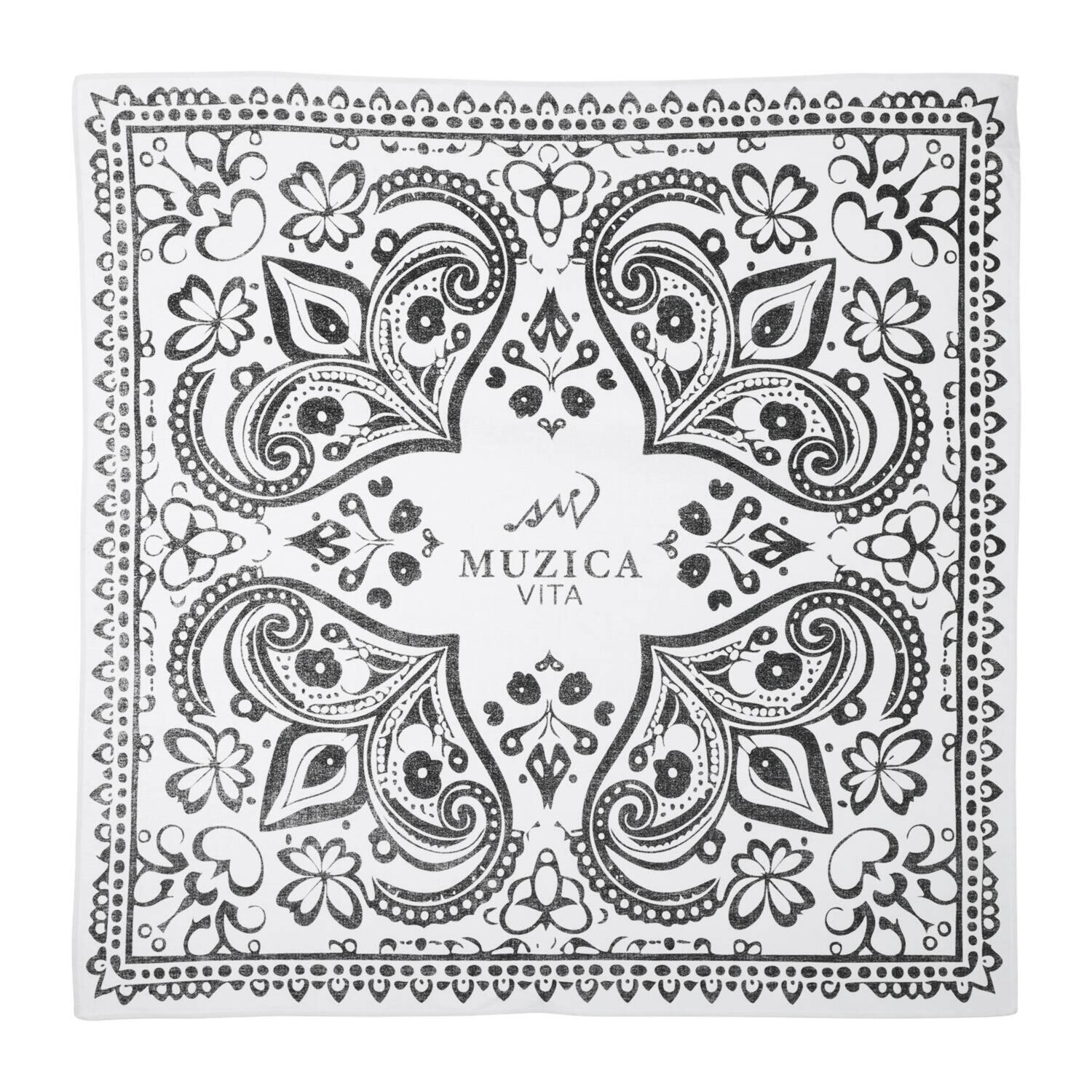 ムジカヴィータ 山羊革 手編みメッシュ 石畳編みトートバッグ ＜ハンカチ付＞