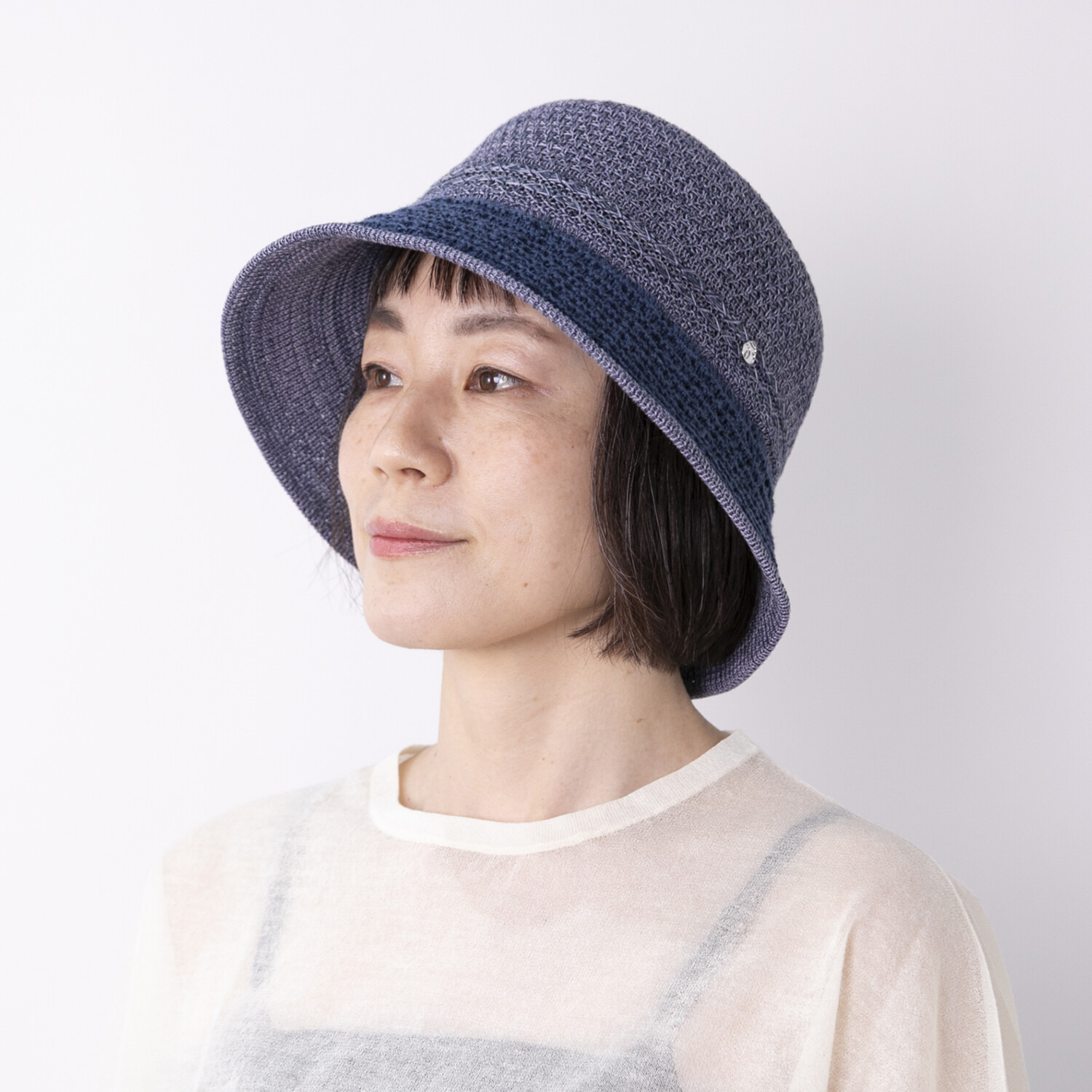 ベル・モード 日本製 レースブリム 中つばクローシュ