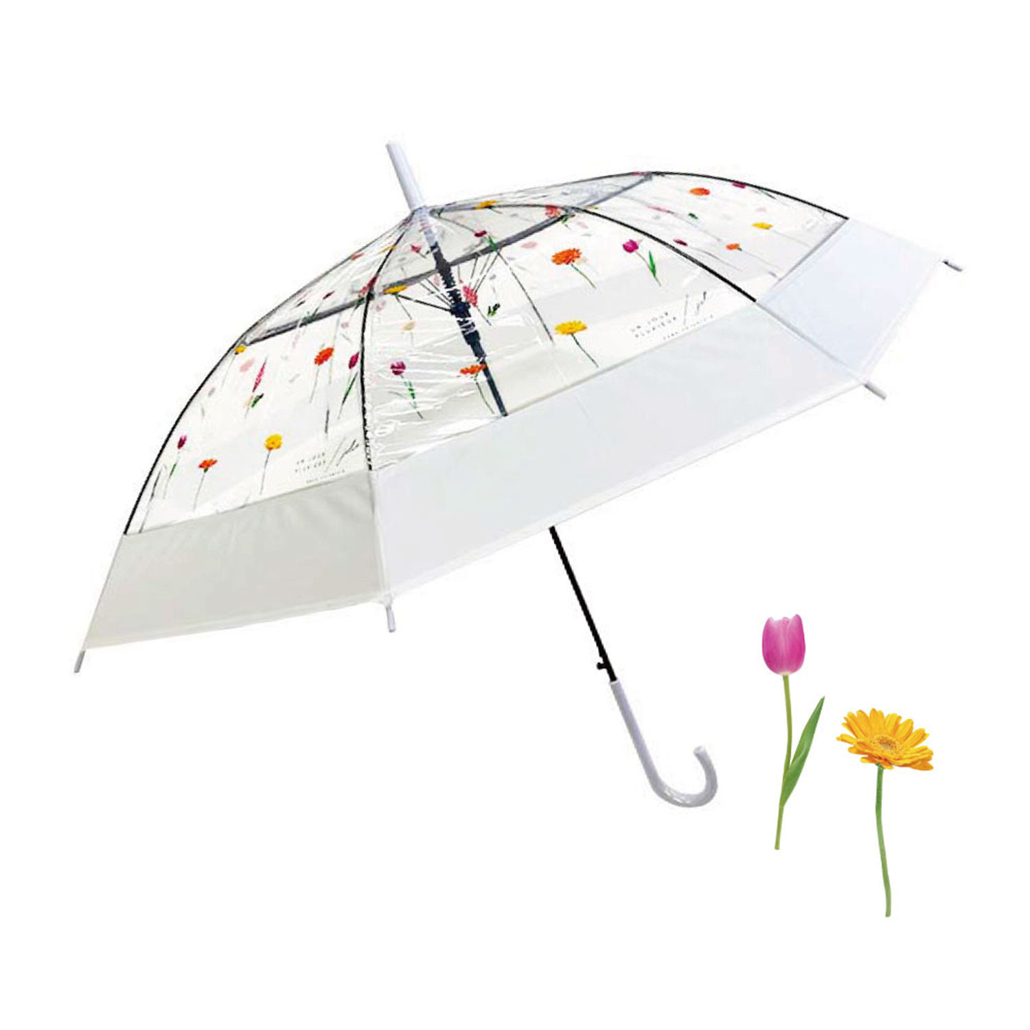 かわいい雑貨屋さん グロリア ＥＶＡ切り継ぎ 転写プリント ビニール傘 ＜親骨６０ｃｍ＞