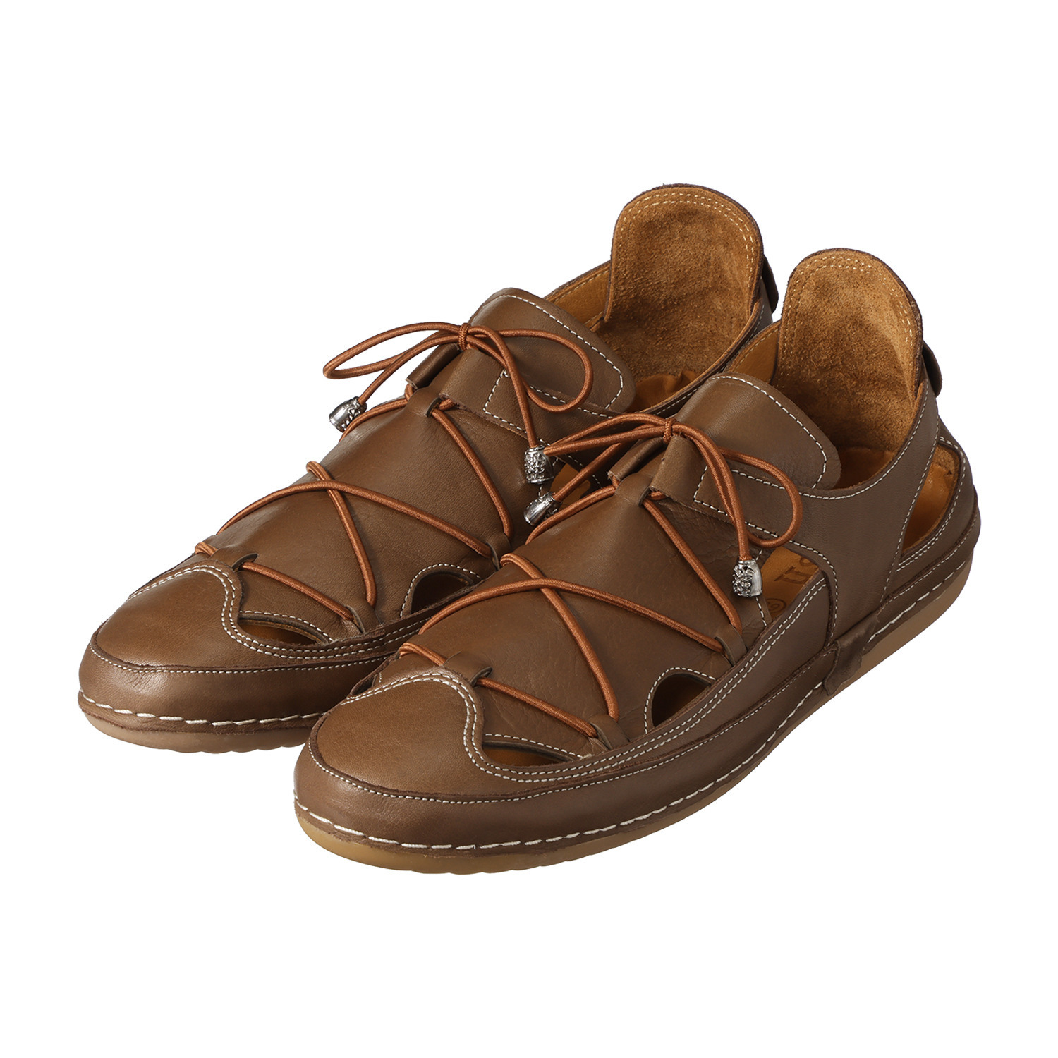 ホッシュ メイドインイスタンブール ソフトカウレザー レースアップスリッポン