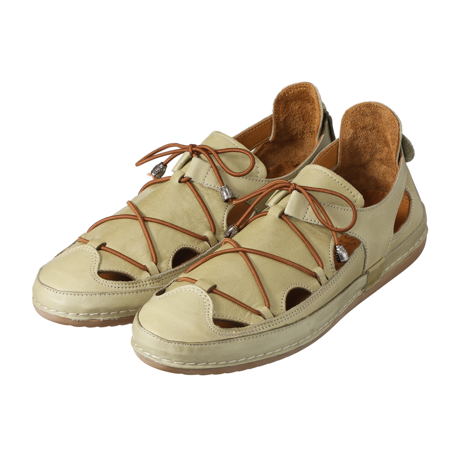 ホッシュ メイドインイスタンブール ソフトカウレザー レースアップスリッポン