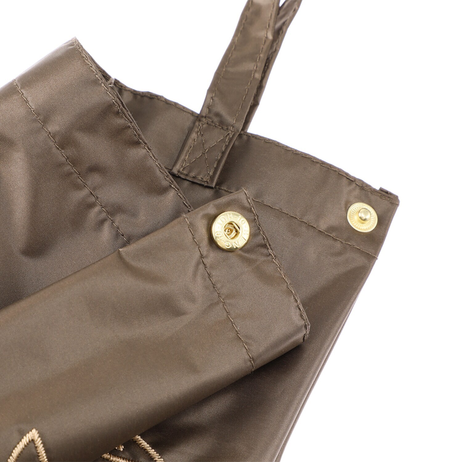 マブ 一級遮光 ショートジャンプライト 折りたたみ傘（晴雨兼用） フラワー刺しゅうデザイン