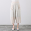 ヨシヨシ バイ　ピージェイ 異素材使い コクーンシルエット デザインワイドパンツ