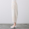 ヨシヨシ バイ　ピージェイ 異素材使い コクーンシルエット デザインワイドパンツ