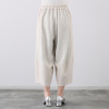 ヨシヨシ バイ　ピージェイ 異素材使い コクーンシルエット デザインワイドパンツ