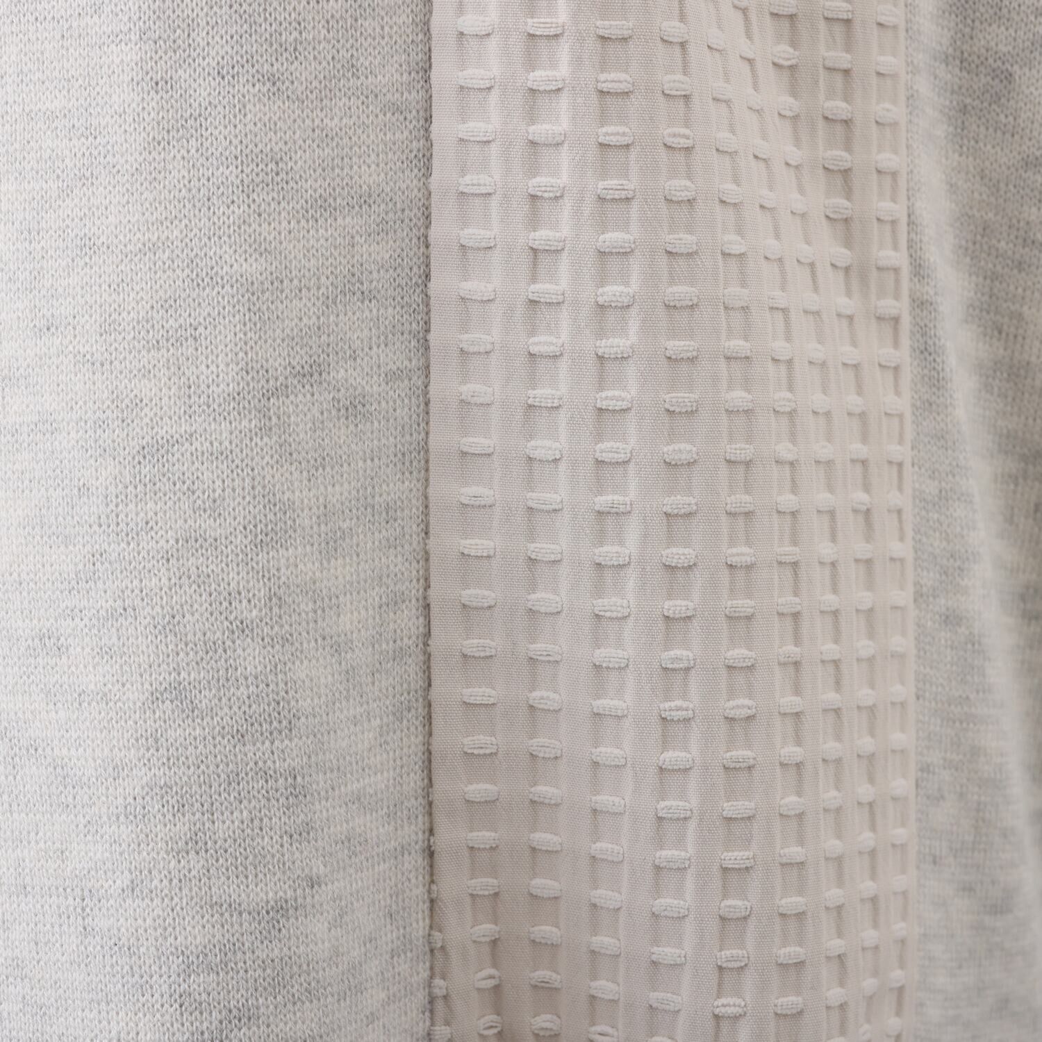 ヨシヨシ バイ　ピージェイ 異素材使い コクーンシルエット デザインワイドパンツ