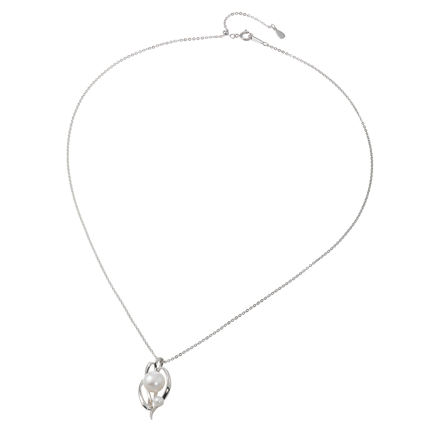 岩崎美智子コレクション シルバー 淡水パール ミックスシェイプ エレガントペンダント