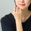 岩崎美智子コレクション シルバー 淡水パール ミックスシェイプ エレガントリング