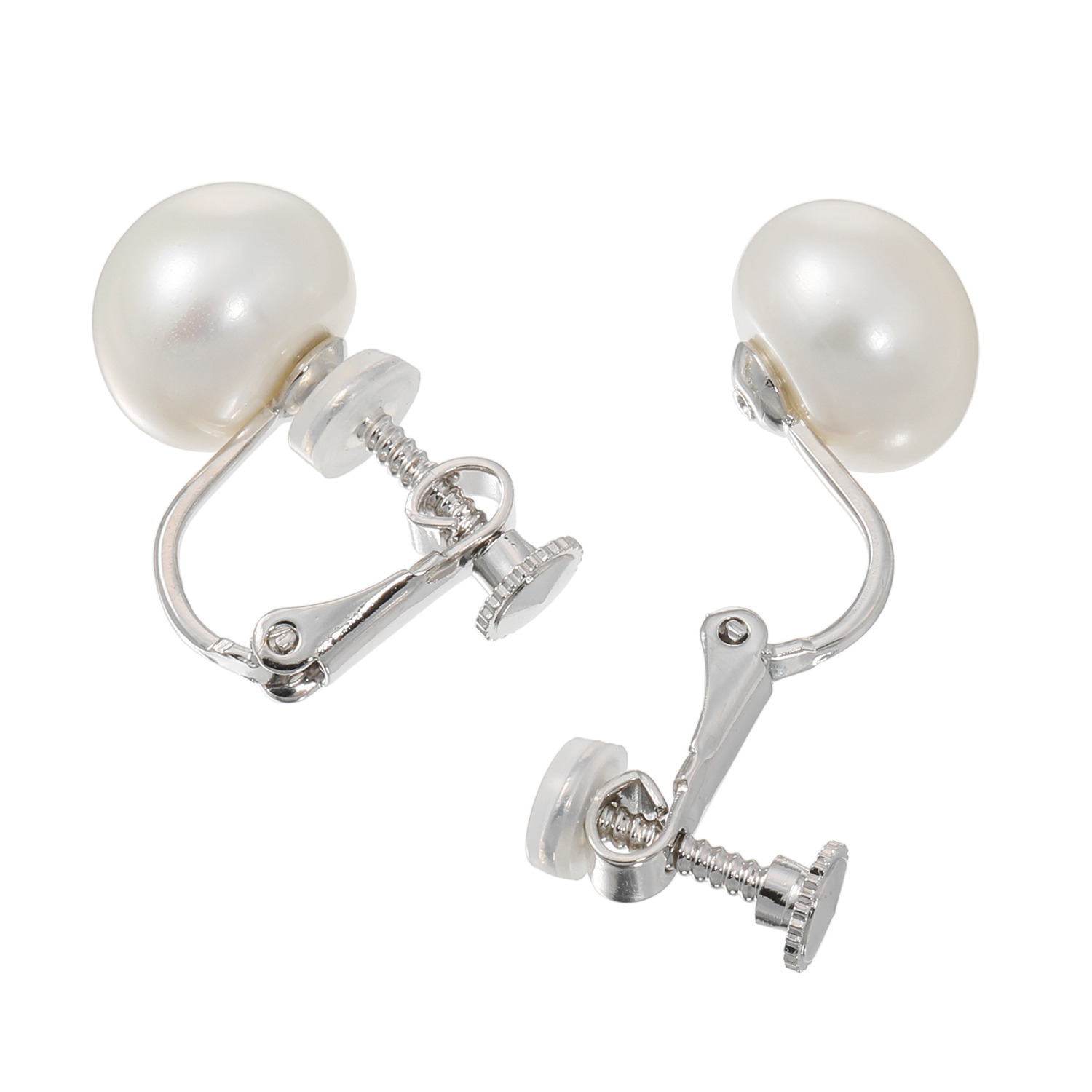 岩崎美智子コレクション 淡水ボタンパール ボリュームスタッド イヤリング／ピアス