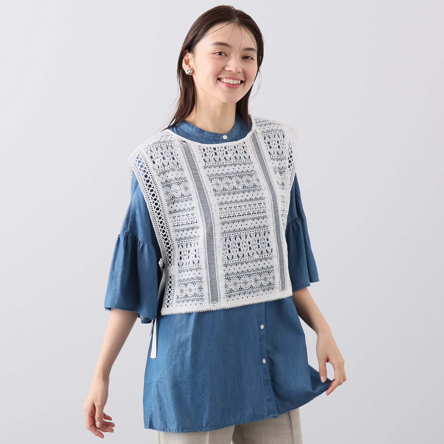 アトリエ　クース ４種類のレース使いで 日常に特別感を！ クワトロレースジレ