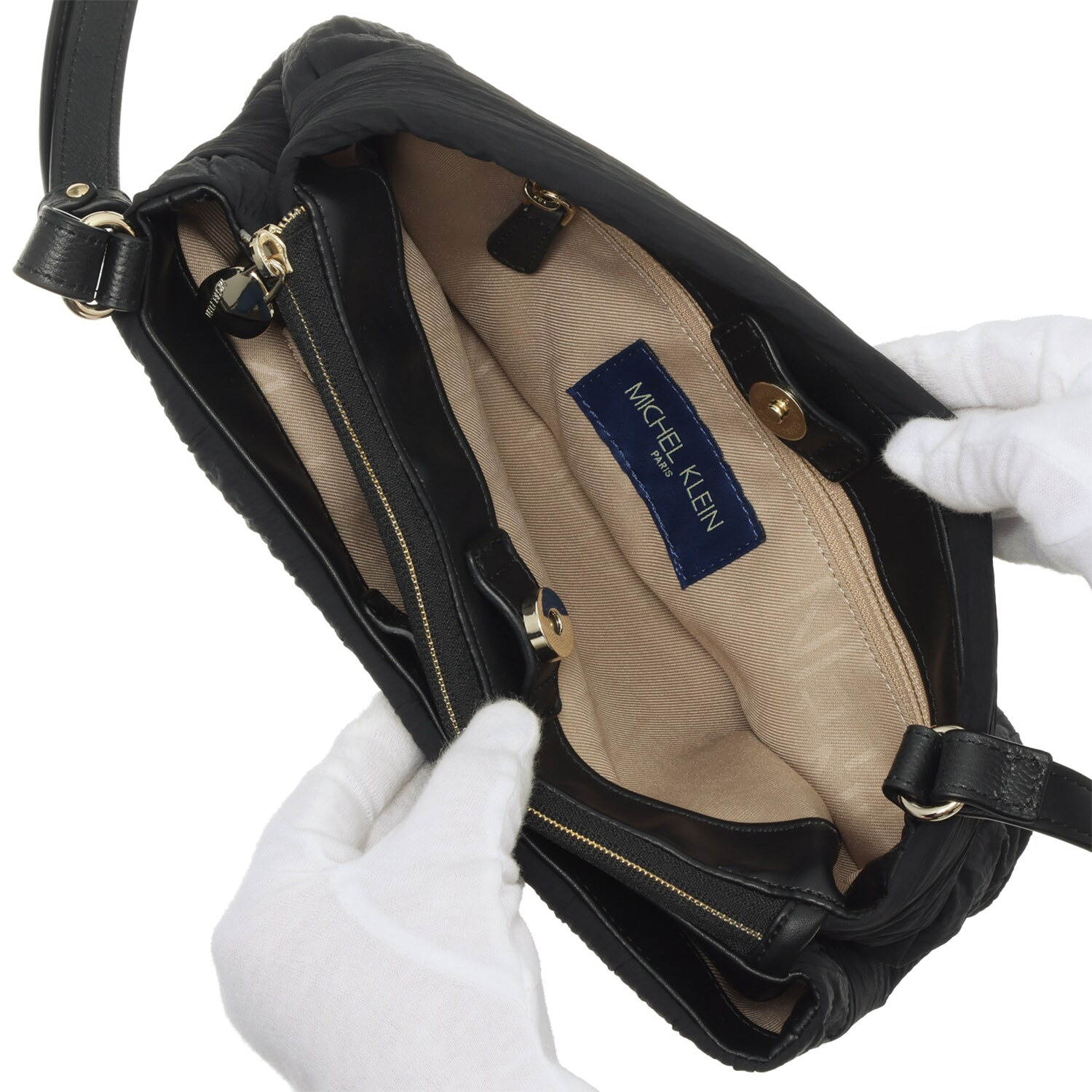 ミッシェル　クラン はっ水プリーツ ポシェット