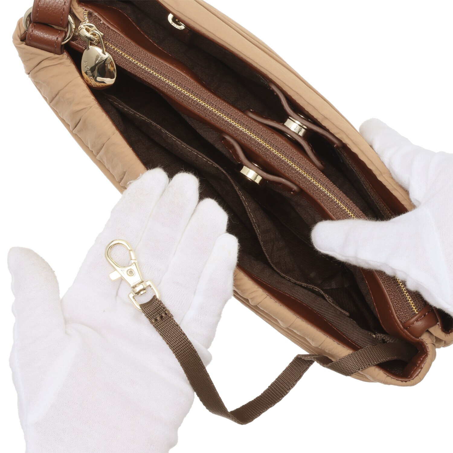 ミッシェル　クラン はっ水プリーツ ポシェット