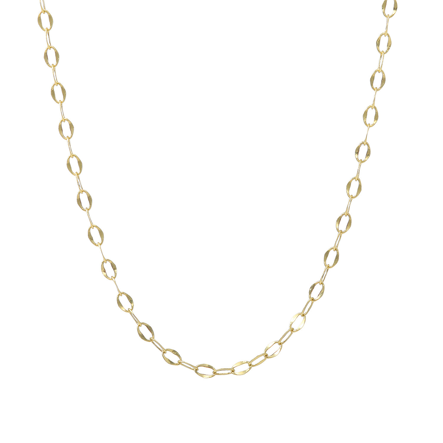 ビープラス 軽やかな存在感 １８Ｋ ケーブルチェーン ネックレス