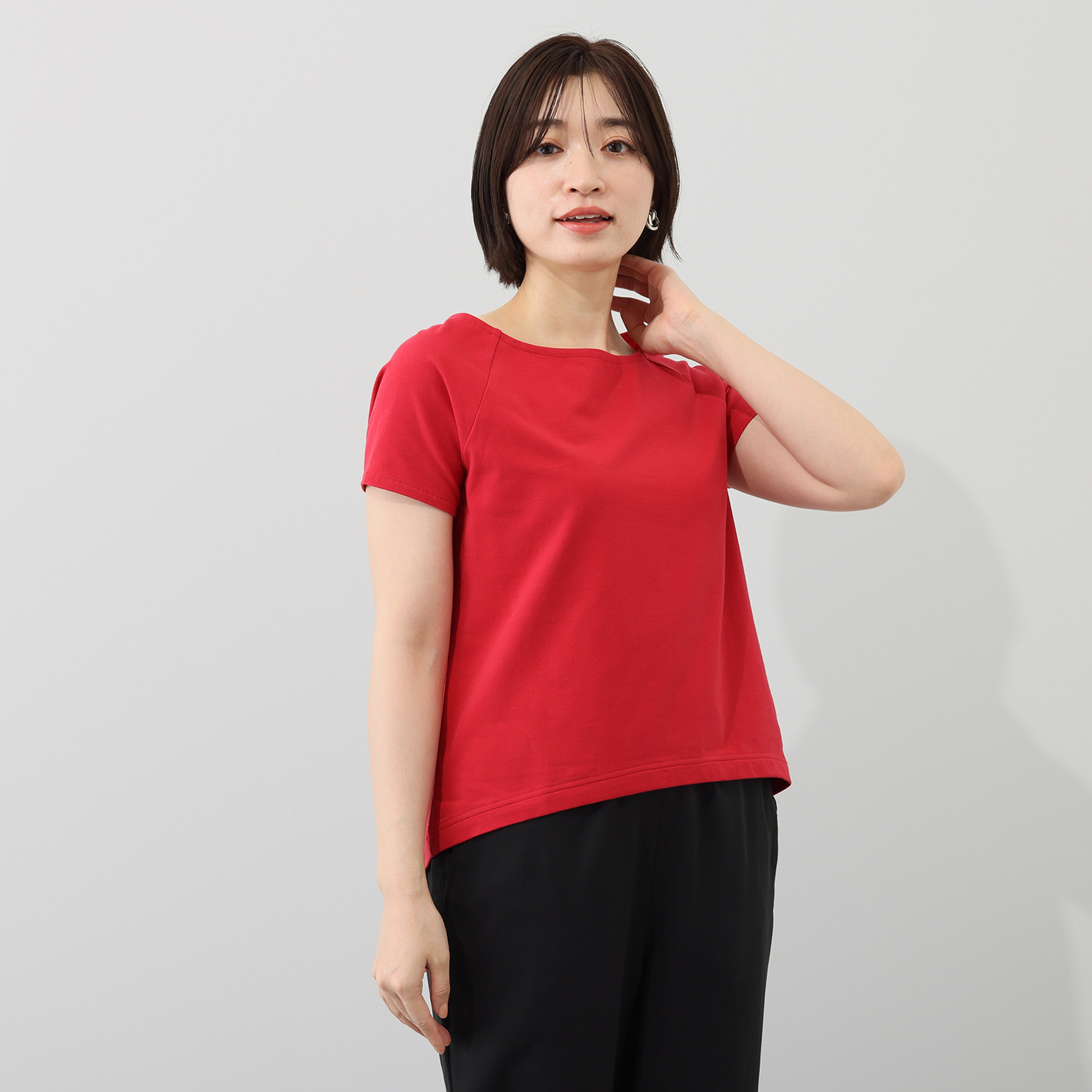 シャビージェンティール オフショルダー プルオーバー