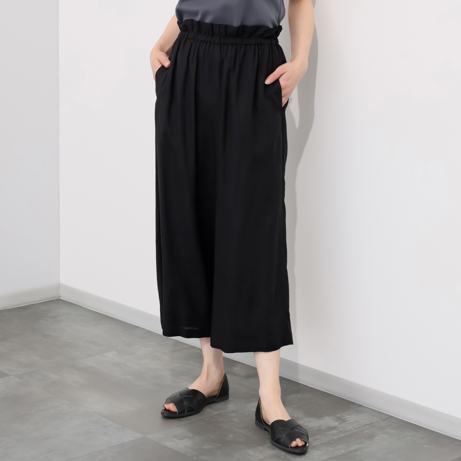 シャビージェンティール ワイドパンツ