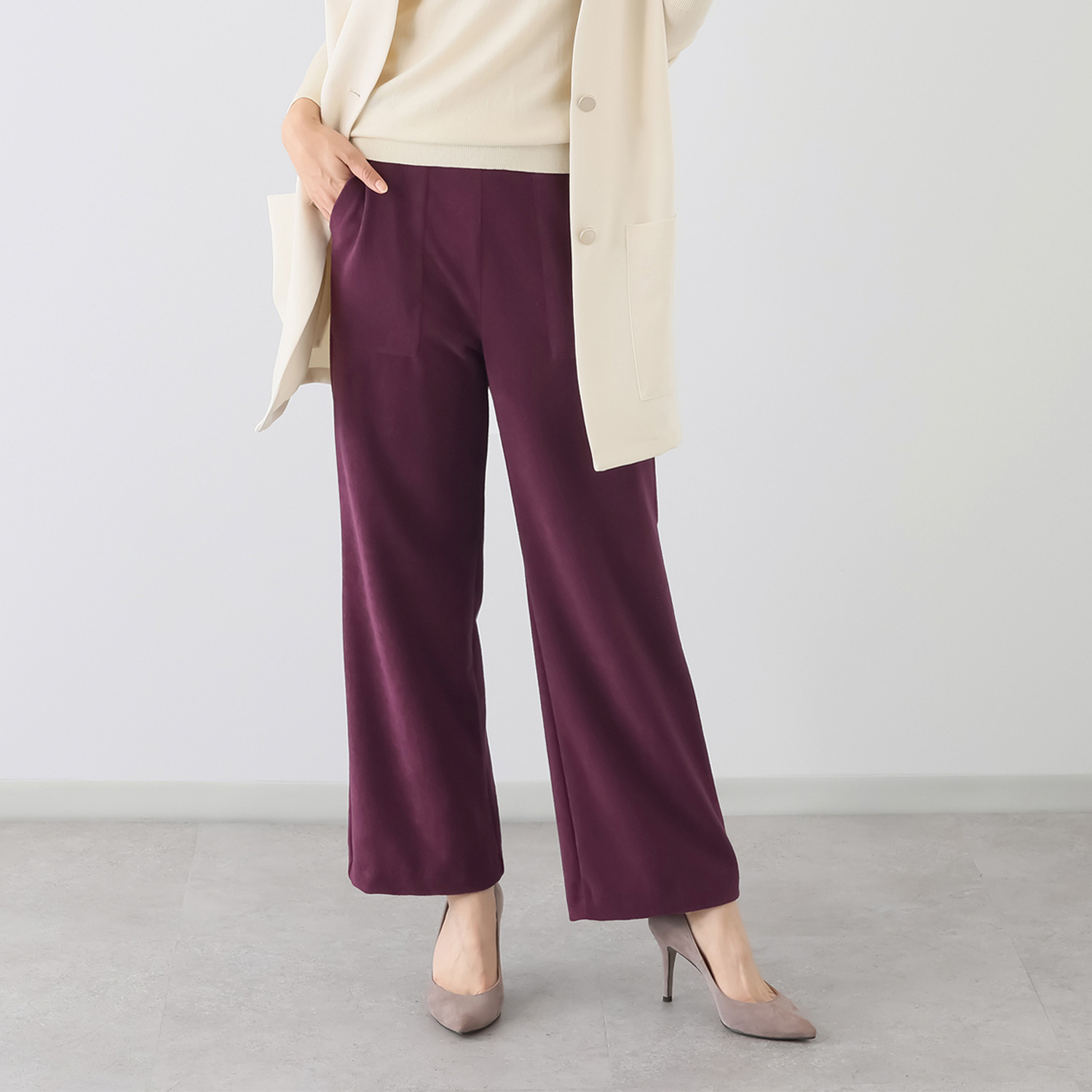 アンダモン 綿混トリコット編 肌が喜ぶ 新感覚クルーズパンツ ＜ユニセックス＞