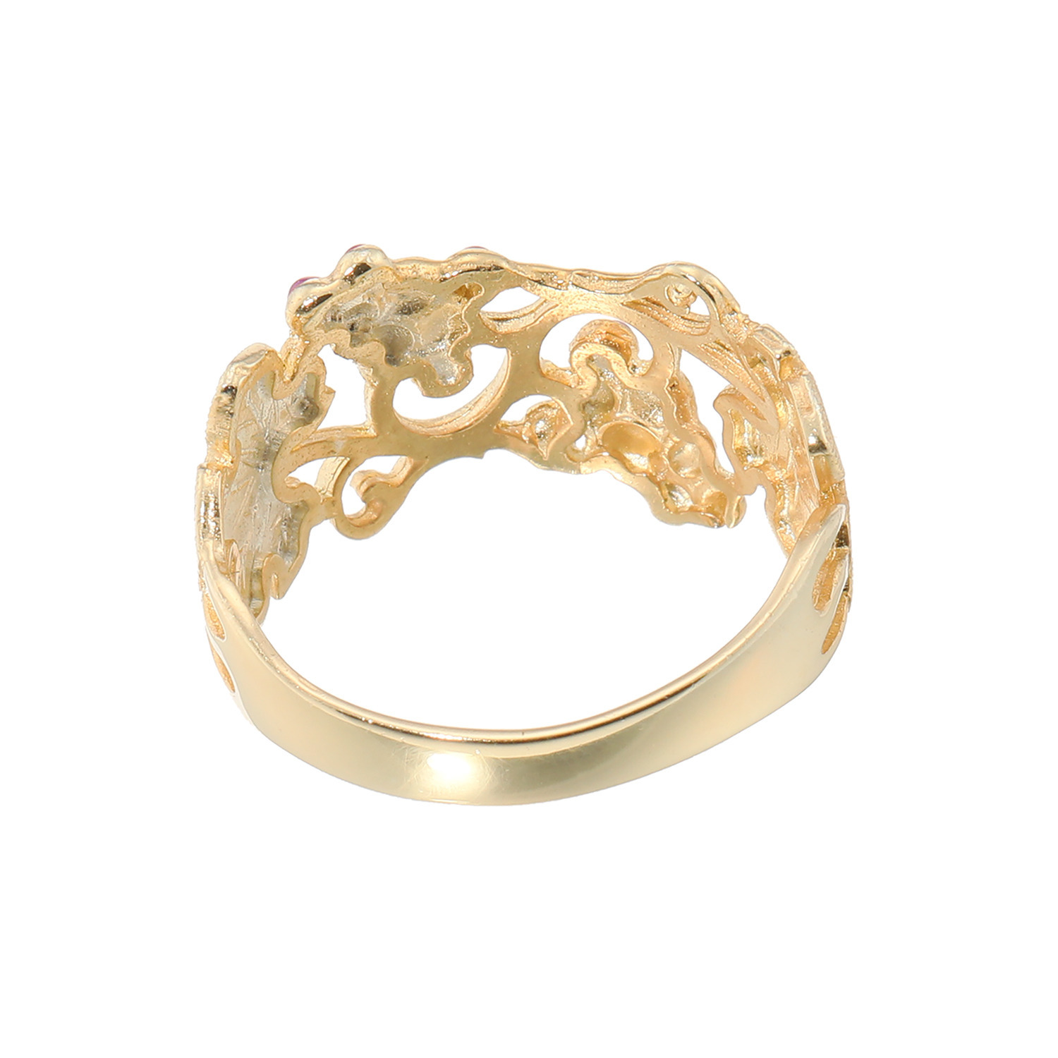 アルジェント イタリアーノ シルバー リーフモティーフ エナメルリング