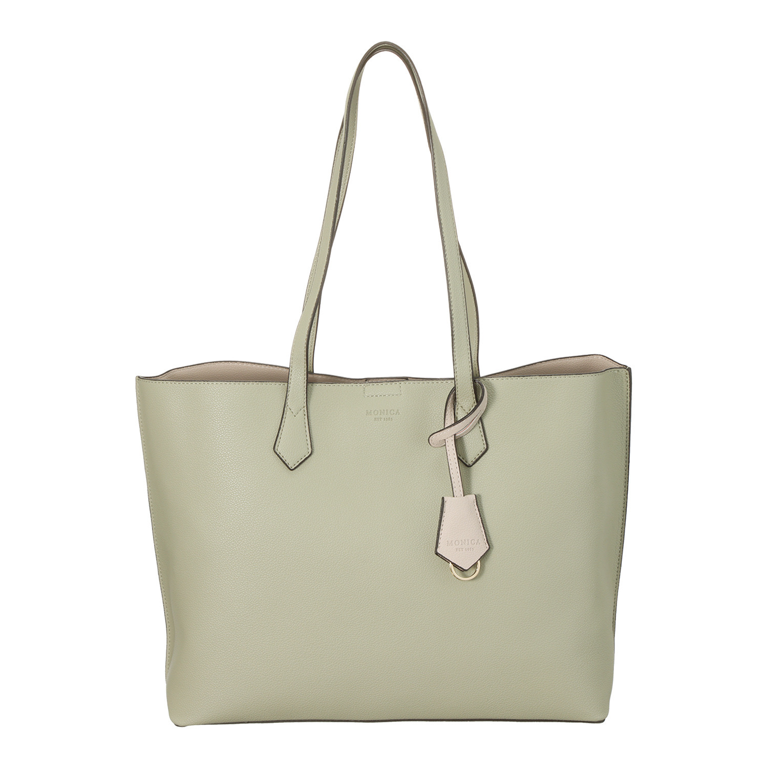 モニカ バイカラーチャーム付 Ａ４トートバッグ