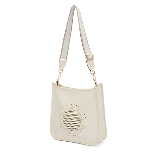 ラルジュ パンチングデザイン ショルダーバッグ