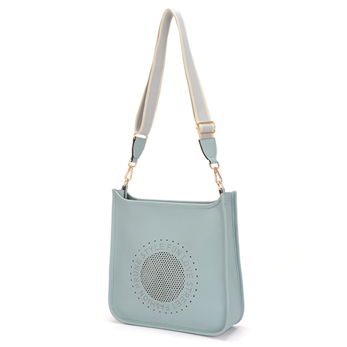 ラルジュ パンチングデザイン ショルダーバッグ