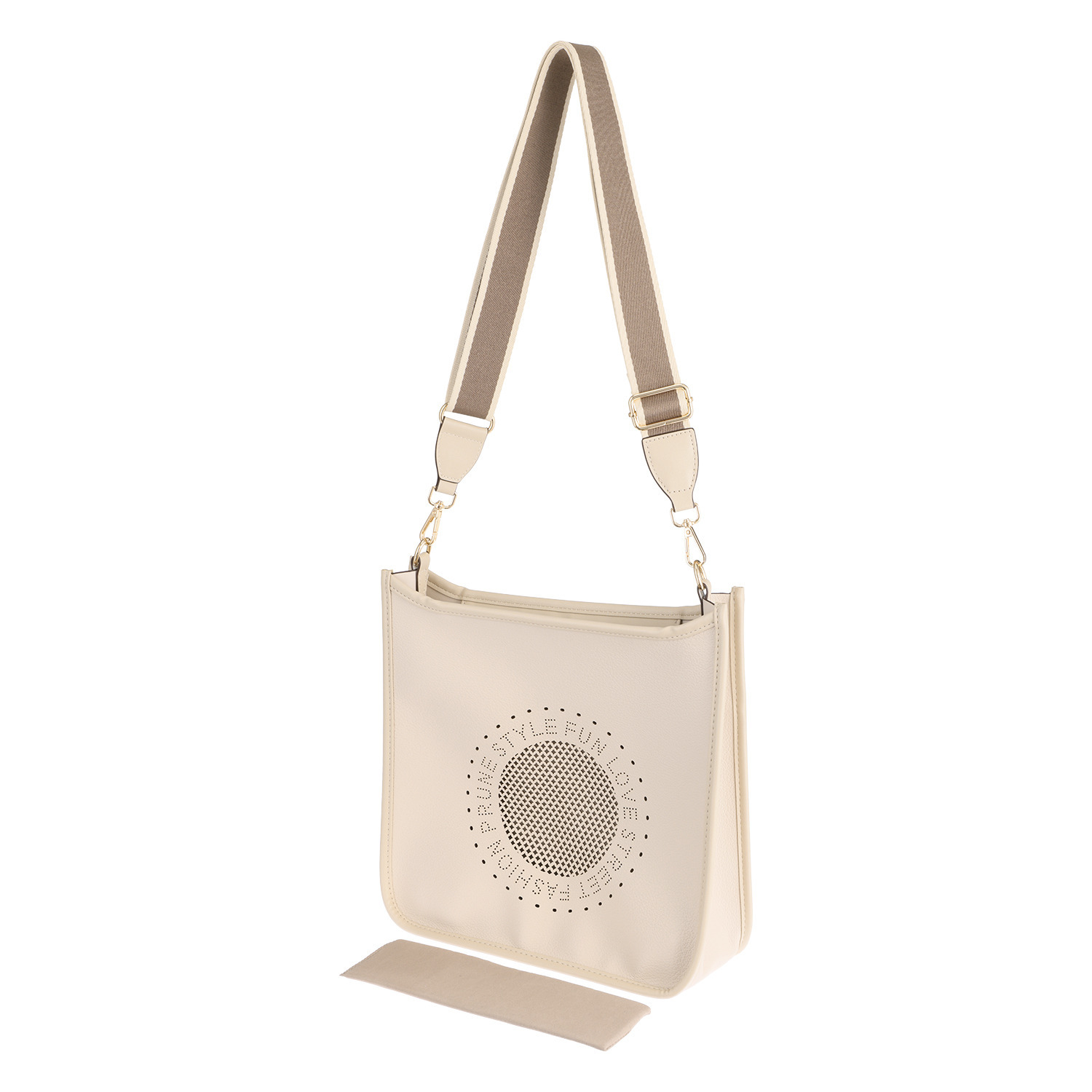 ラルジュ パンチングデザイン ショルダーバッグ