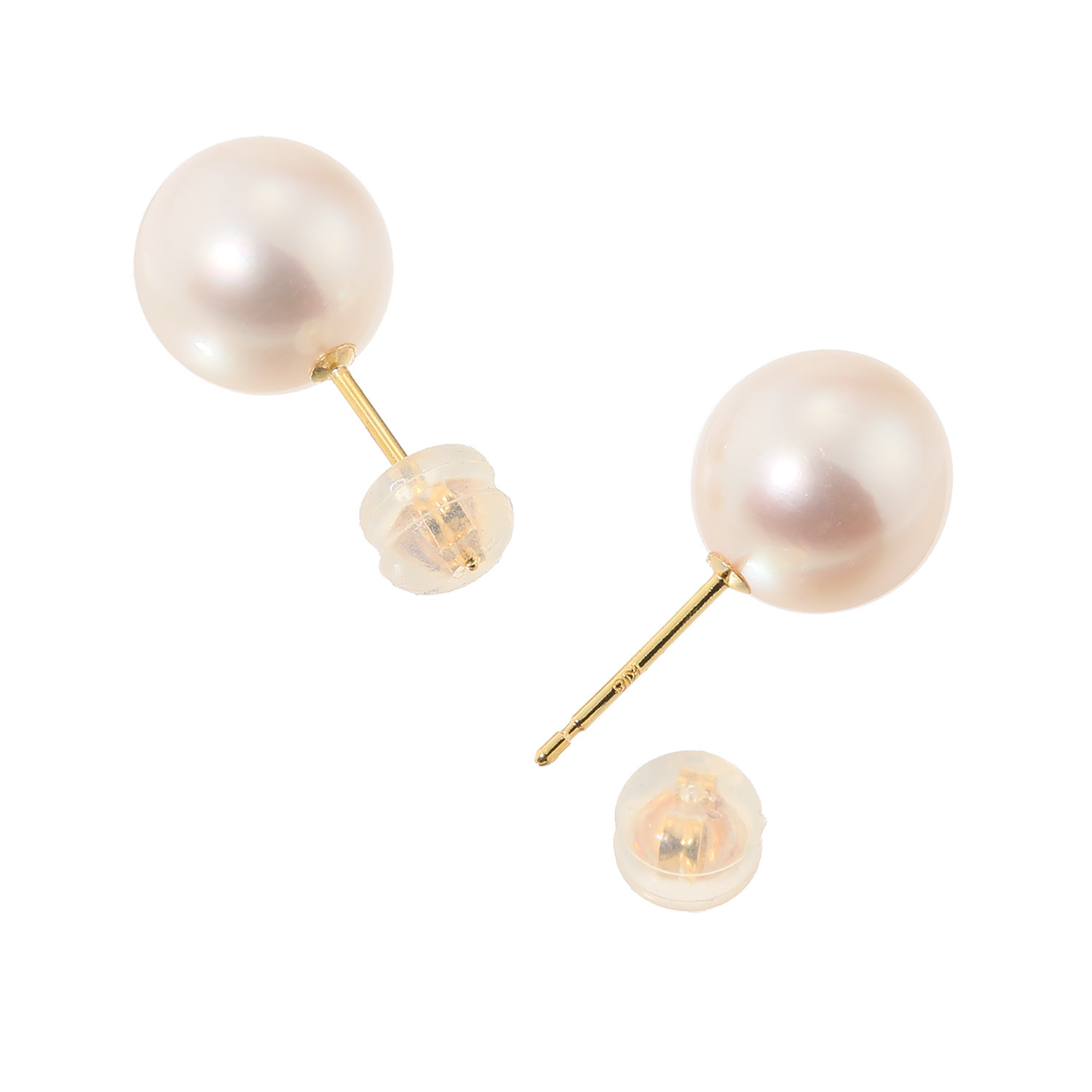ジュペレ 国産アコヤパール 大玉９ｍｍＵＰ スタッド イヤリング／ピアス