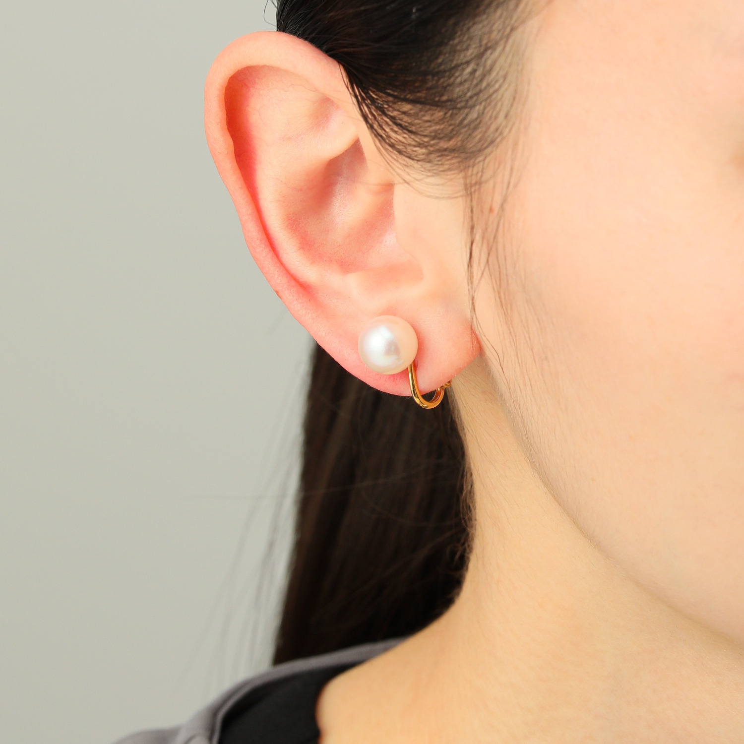 ジュペレ 国産アコヤパール 大玉９ｍｍＵＰ スタッド イヤリング／ピアス