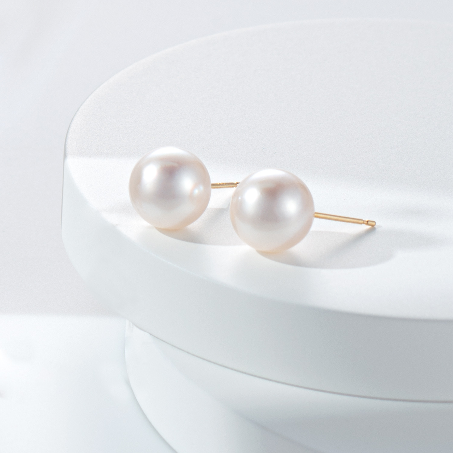 ジュペレ 国産アコヤパール 大玉９ｍｍＵＰ スタッド イヤリング／ピアス