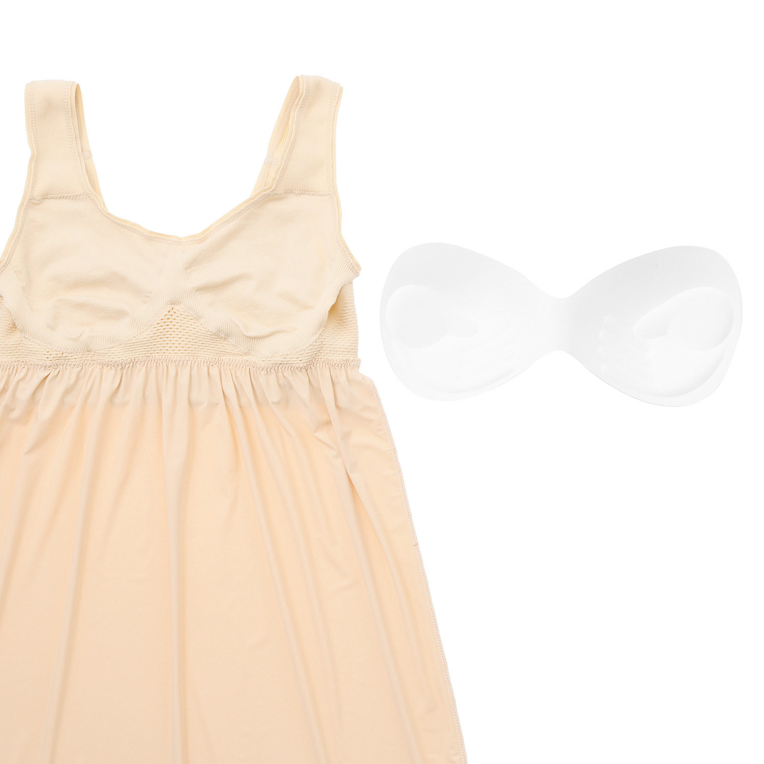 女の欲望 超ラクなのに超アガる！ 接触冷感＆快適メッシュ ＮＥＷ！　神の手 ショートスリップ 同色２枚セット