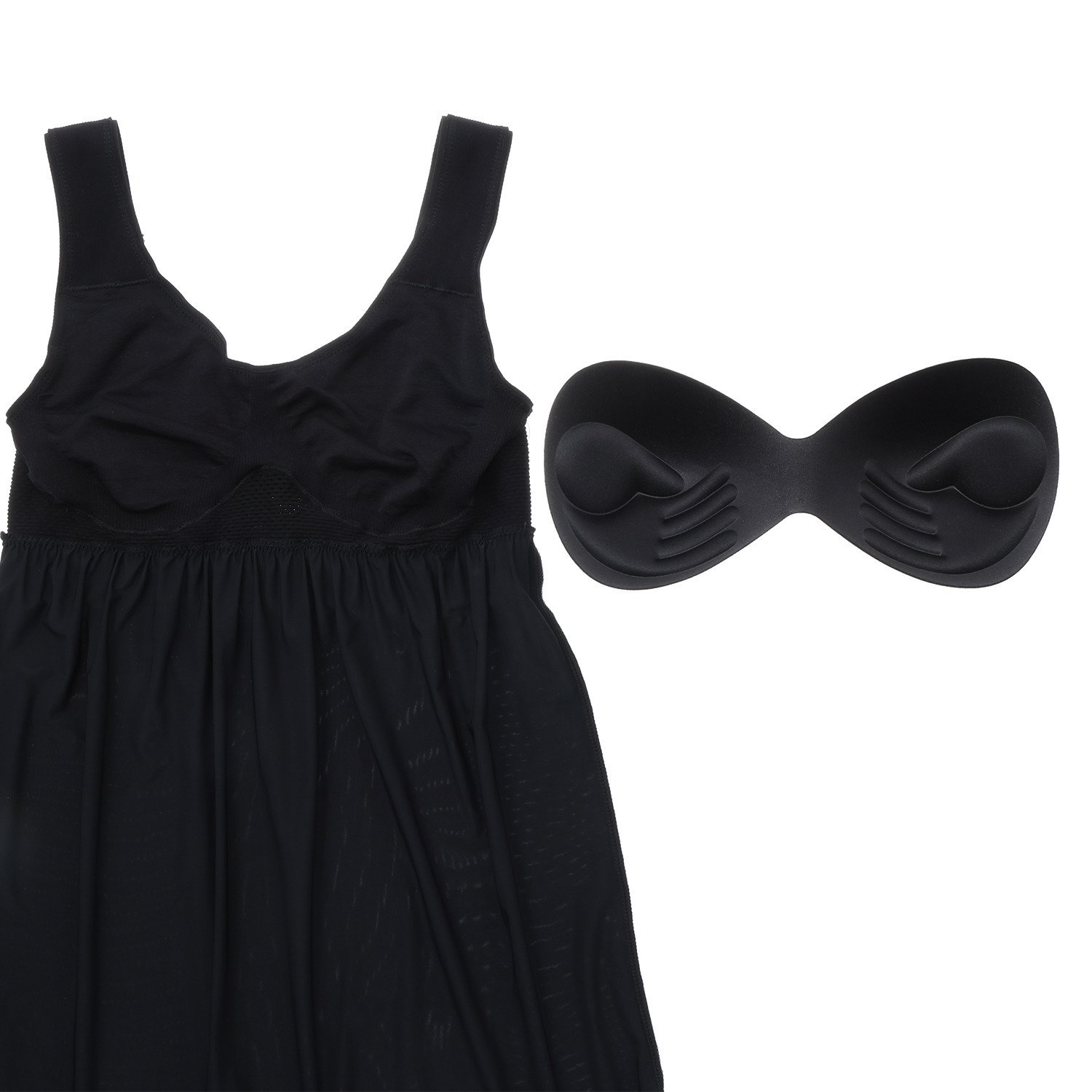 女の欲望 超ラクなのに超アガる！ 接触冷感＆快適メッシュ ＮＥＷ！　神の手 ショートスリップ 同色２枚セット