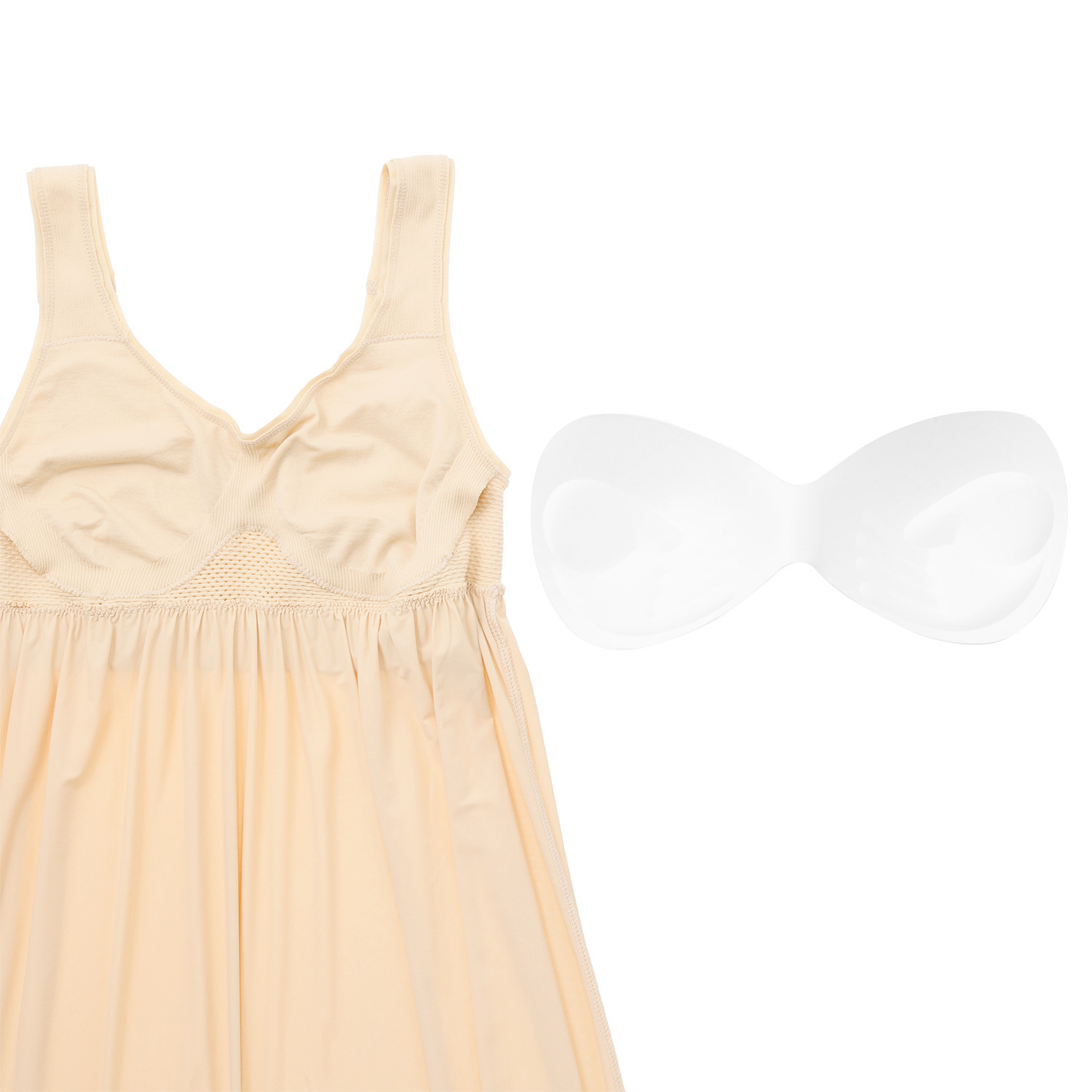 女の欲望 超ラクなのに超アガる！ 接触冷感＆快適メッシュ ＮＥＷ！　神の手 ロングスリップ 同色２枚セット