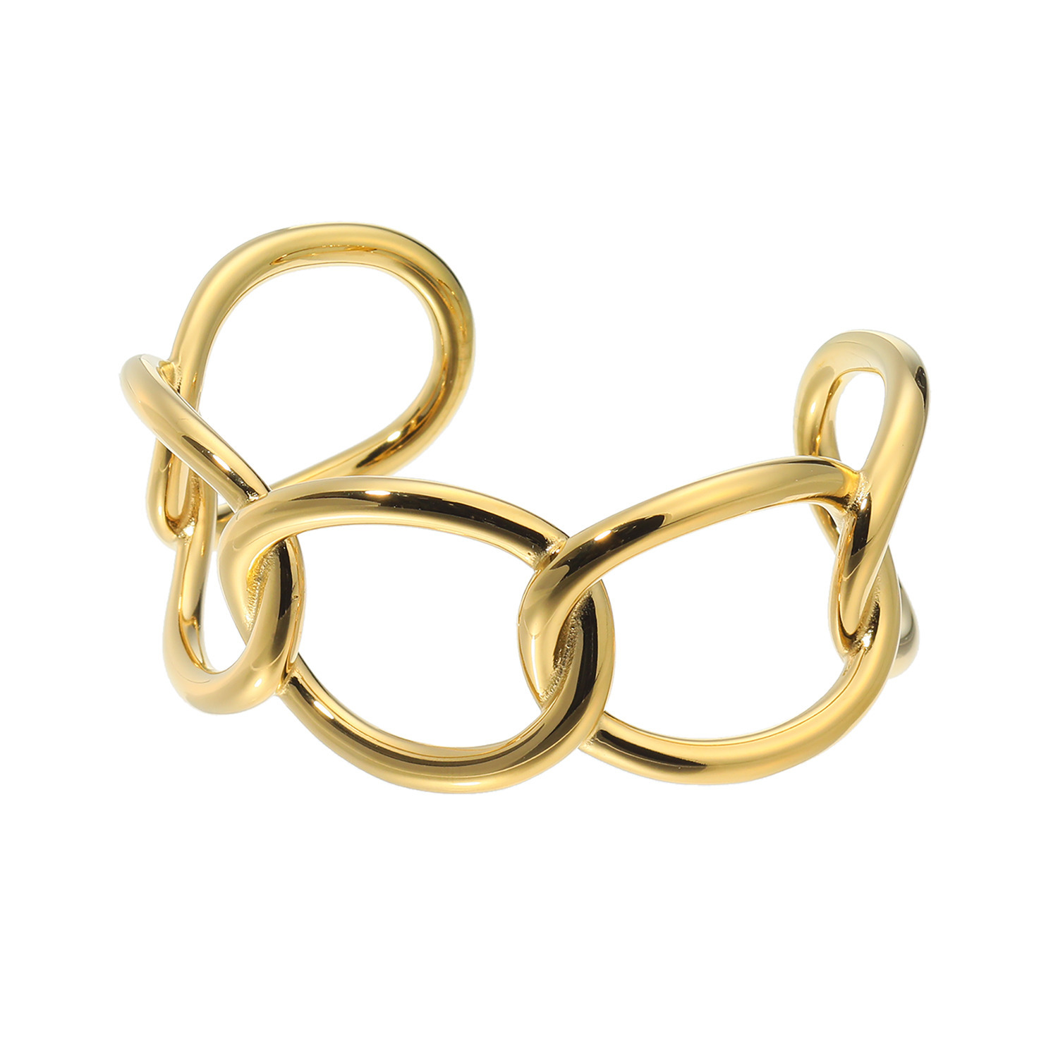 デルークス ステンレス ボリューム デザインバングル