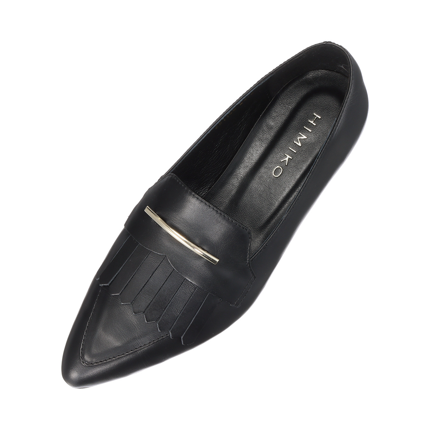 卑弥呼 ＜日本製＞本革 メタルバーアクセント キルトローファー