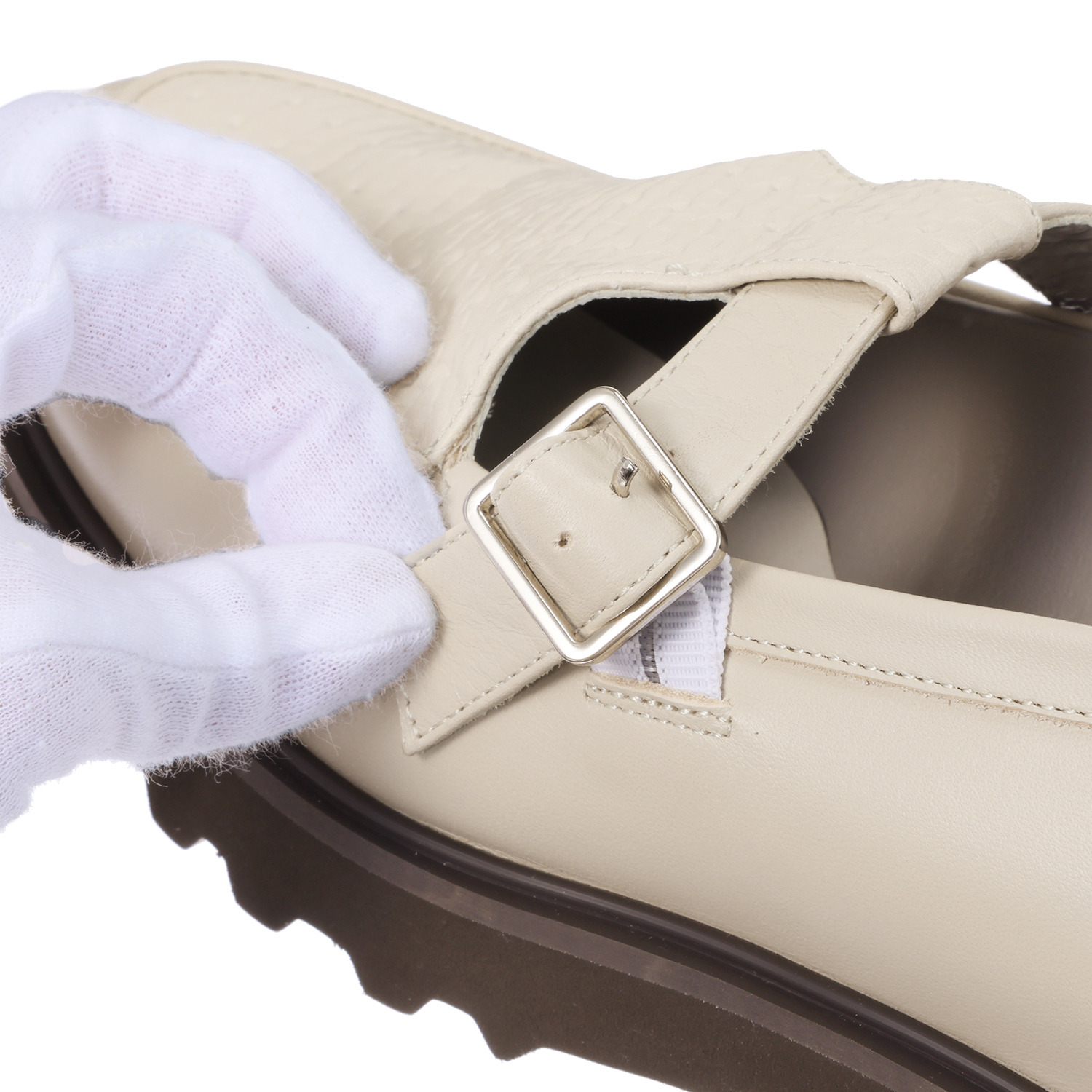 卑弥呼 ＜日本製＞ 牛革 Ｔストラップローファー