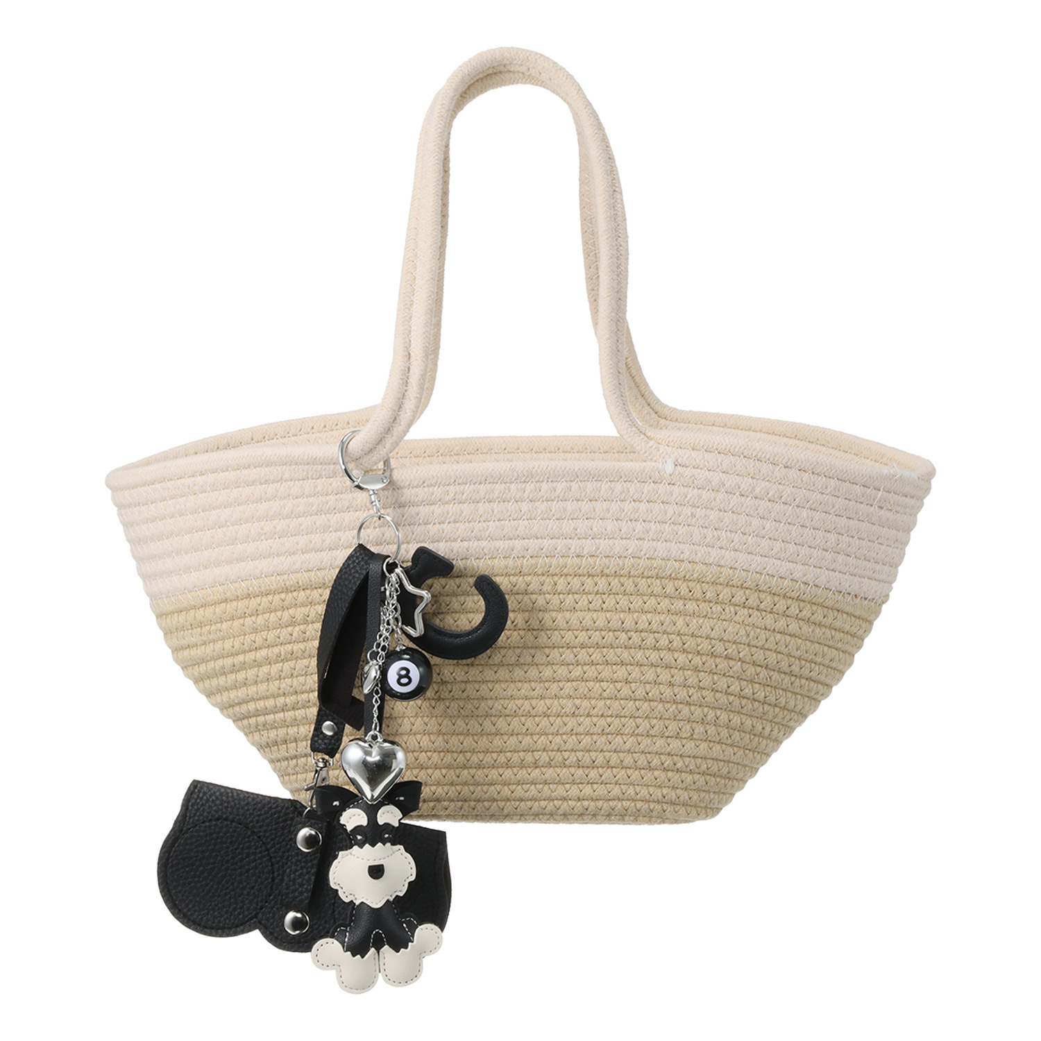 ボンボン・エ・ショコラ チャーム付 カゴバッグ