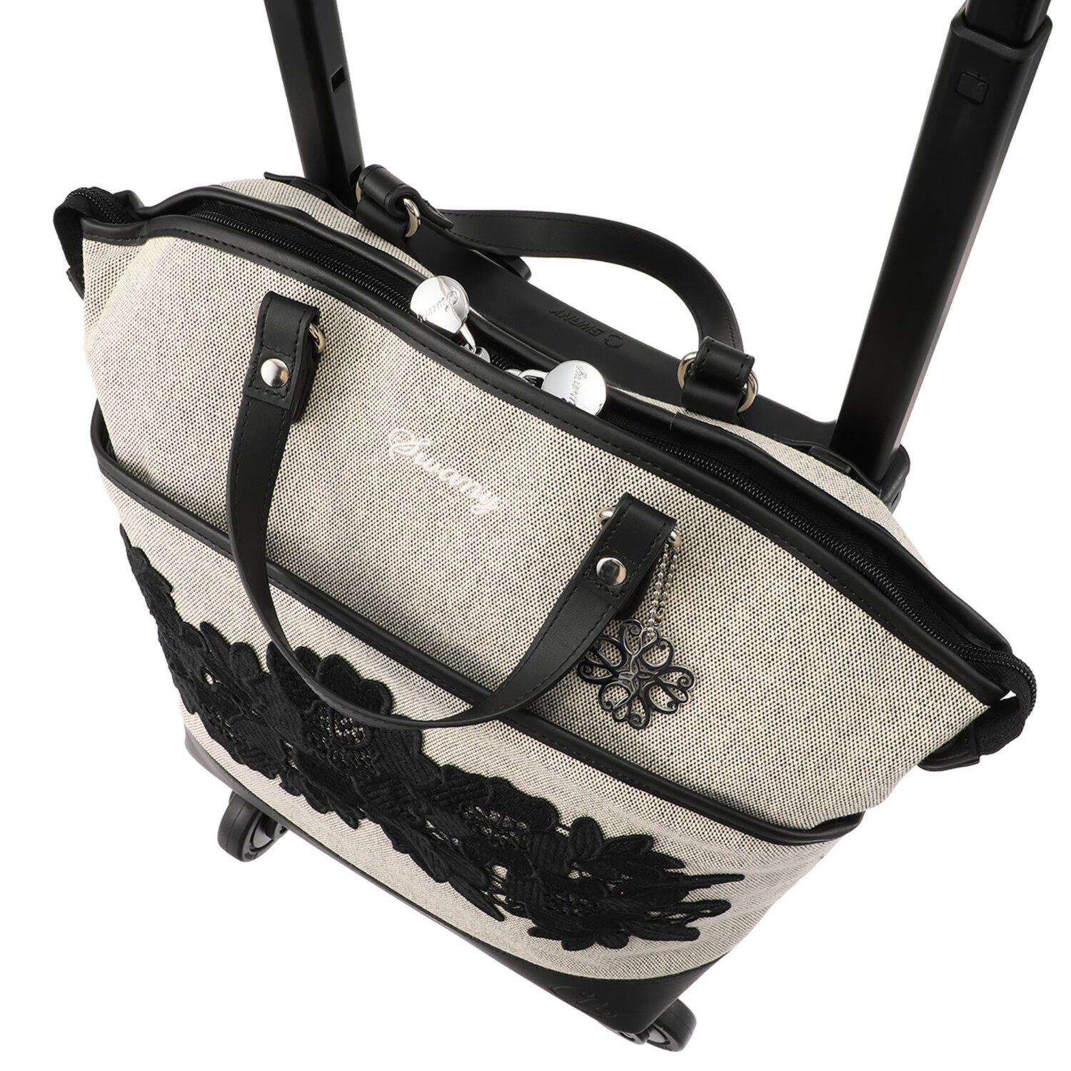 スワニー トートキャリー 近沢レース店 フローレンス ４輪ストッパー付き Ｔ２キャスターモデル ＜Ｍサイズ＞