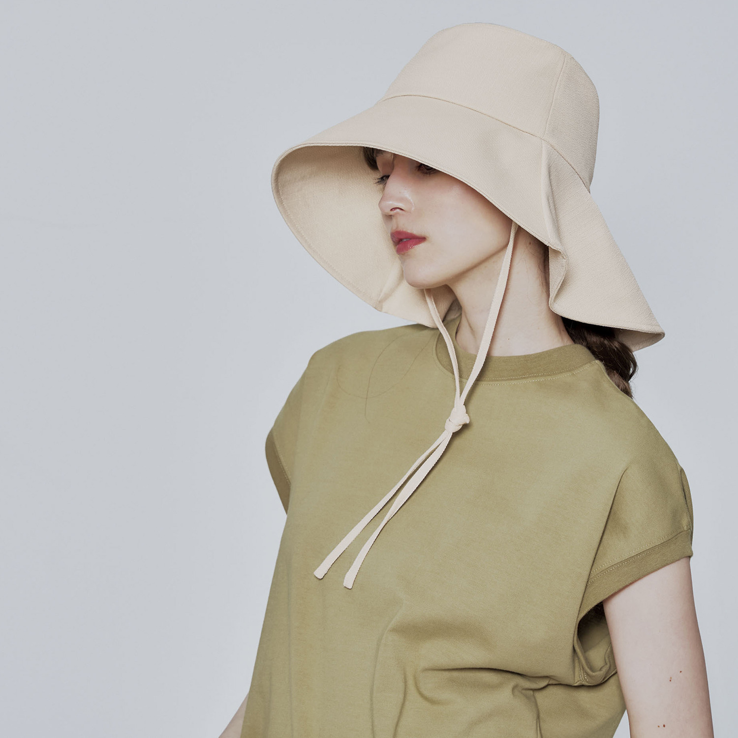 ＵＶカット９９％！ 首までガード ワイドトレーンハット