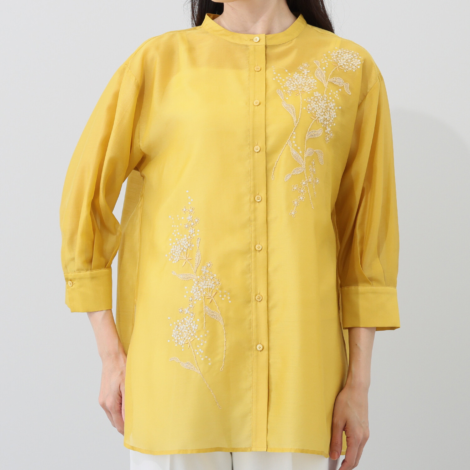 フィル・クロレ ボイル コード刺しゅう チュニックシャツ