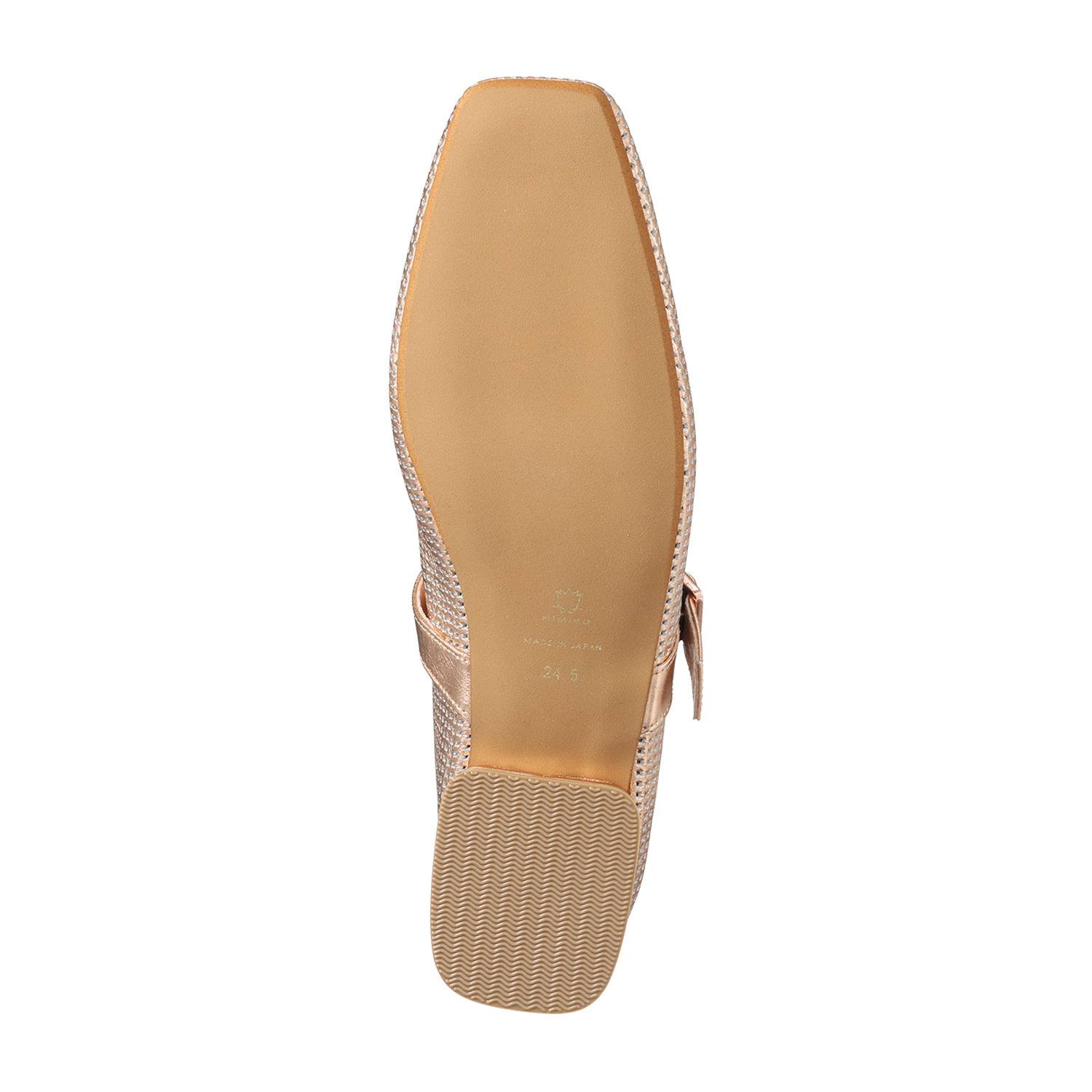 卑弥呼 ＜日本製＞ 牛革パンチング メリージェーンパンプス