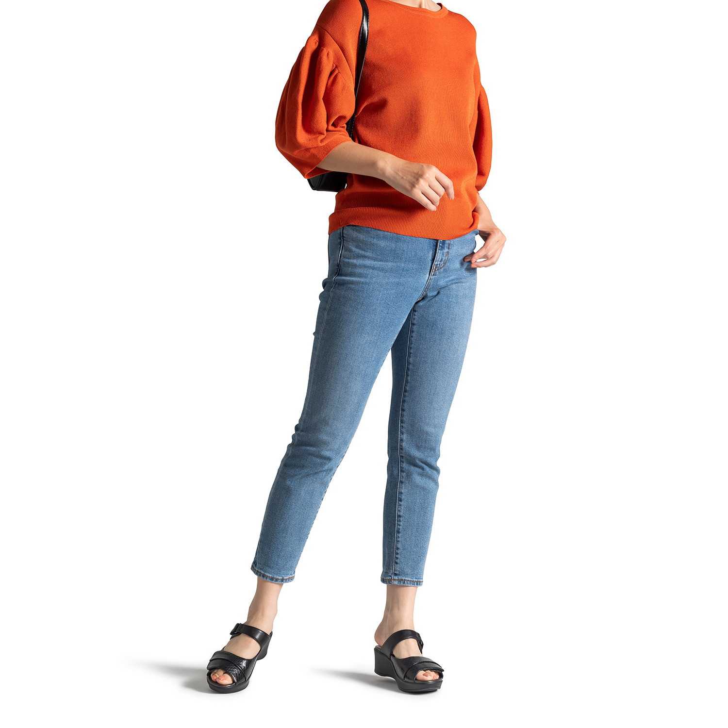 アーチフィッター こだわり素材・構造で 快適歩行をサポート♪ ダブルベルトミュール １３０ ＜スネーク調デザイン＞