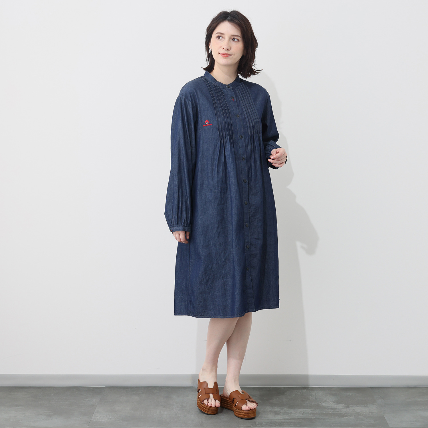ベティスミス ライトデニム シャツワンピース