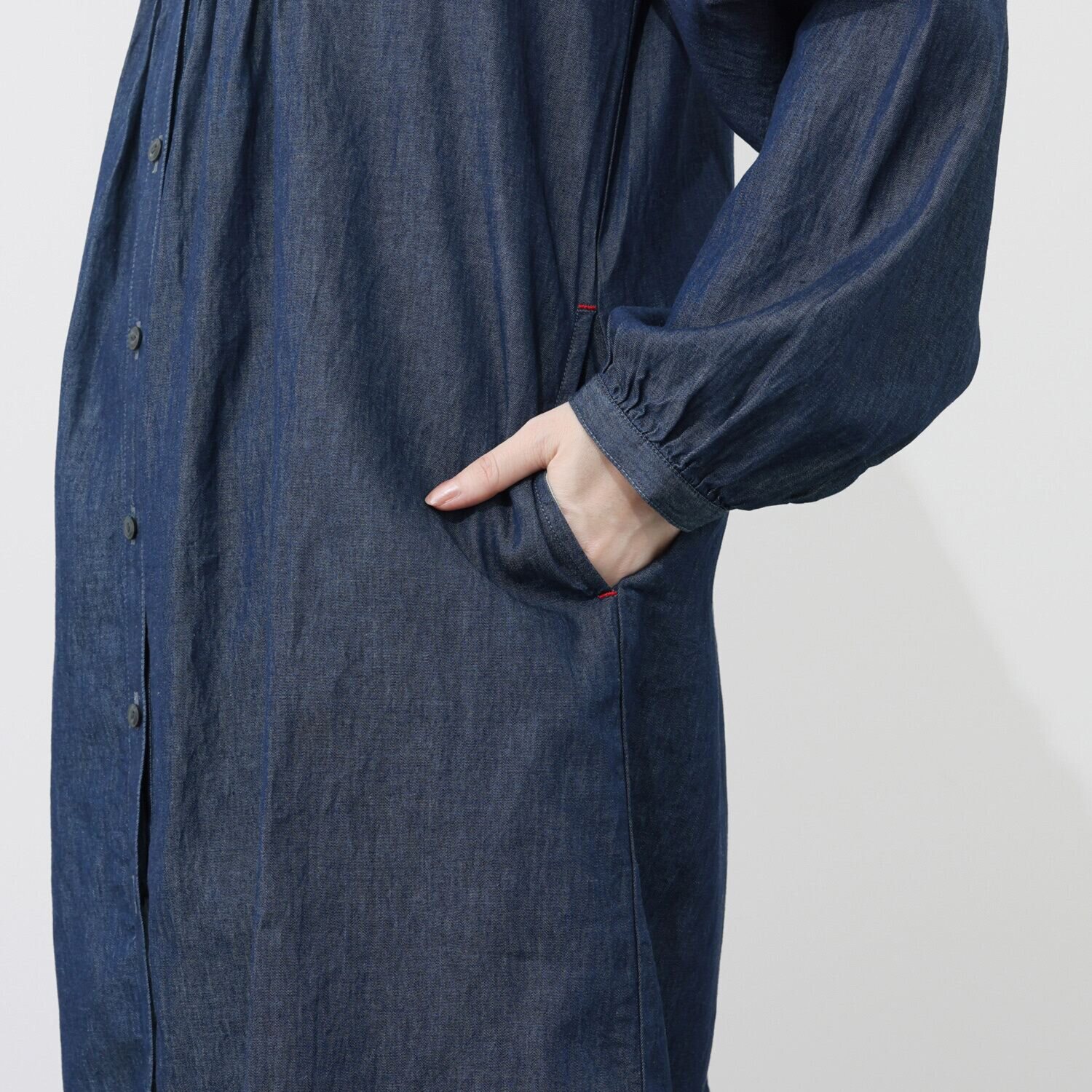 ベティスミス ライトデニム シャツワンピース