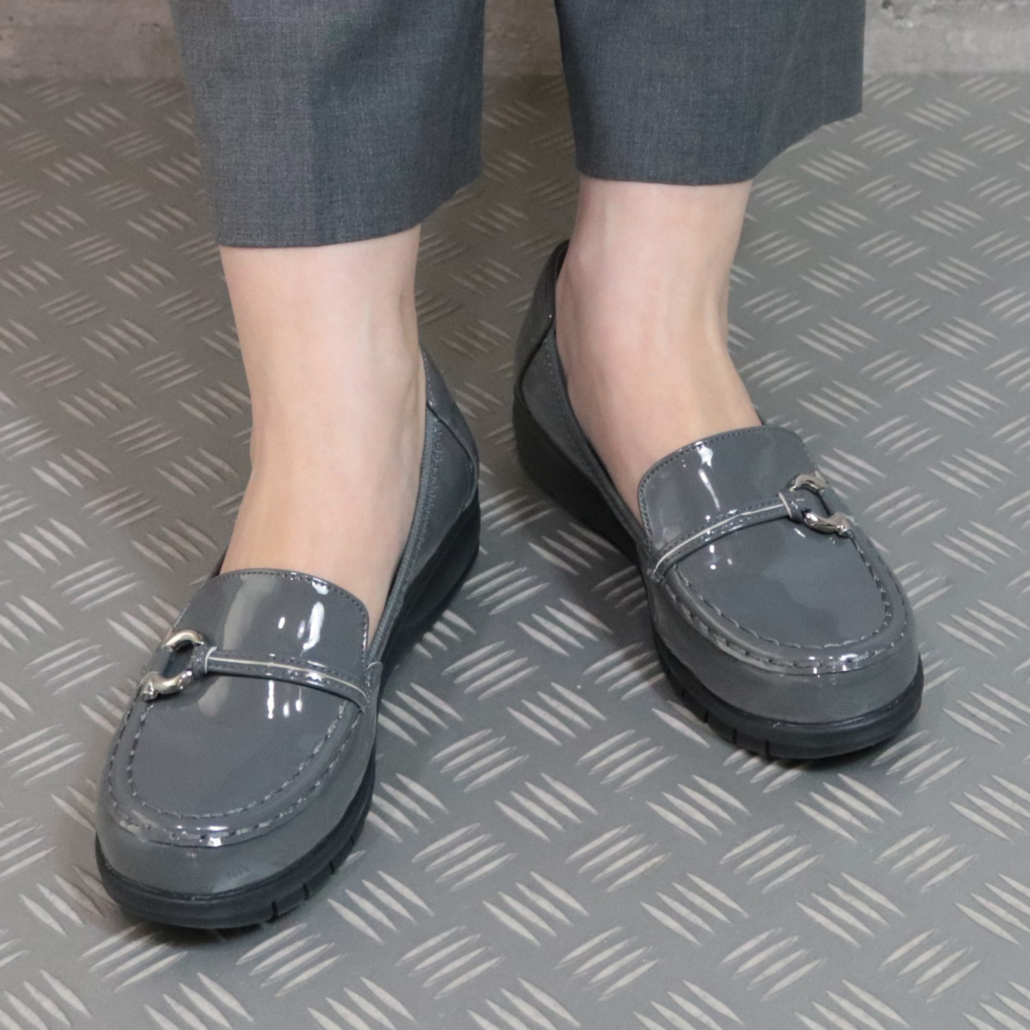 ブランコワール 晴雨兼用 防水・はっ水 超軽量ローファーパンプス