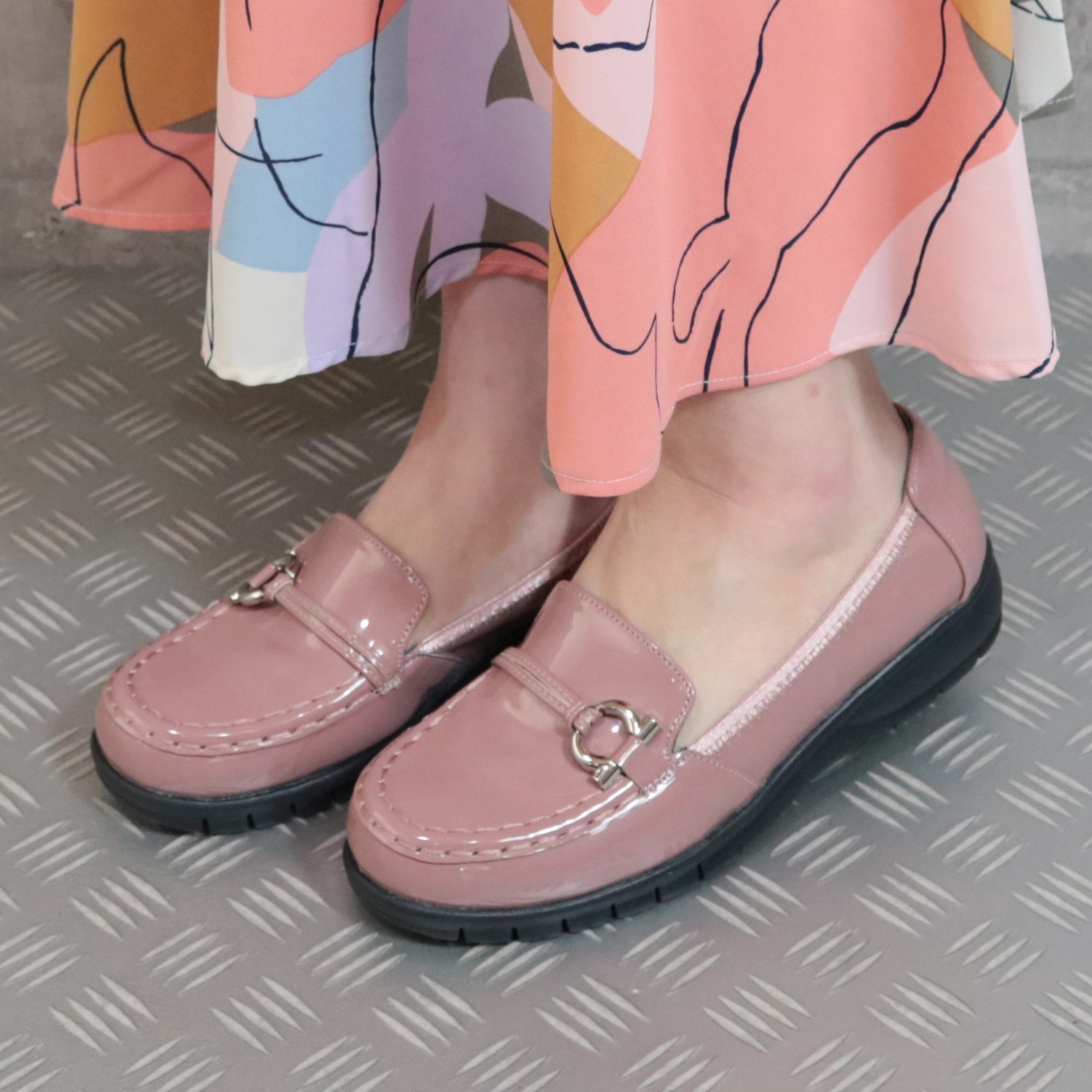 ブランコワール 晴雨兼用 防水・はっ水 超軽量ローファーパンプス