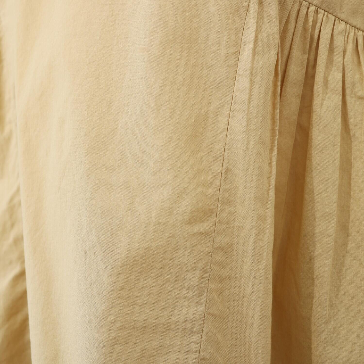 シルカシア インドの伝統工芸 チカン刺しゅう ギャザー切替プルオーバー